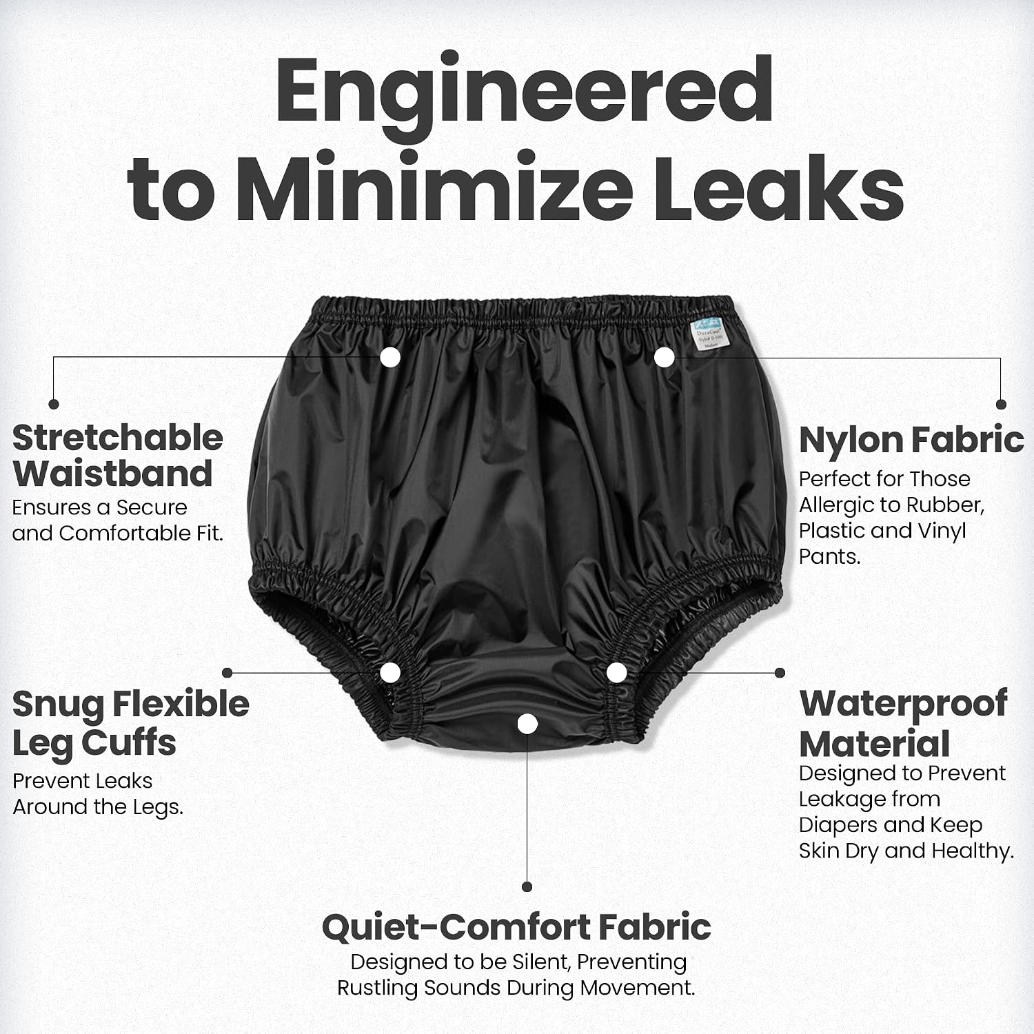 Incontinence Leak-Protection, Washable Pull-On Diaper Cover Pant, Advanced-Cool-Lightweight-Durable- Kleinert's (Beige, XX-Large)