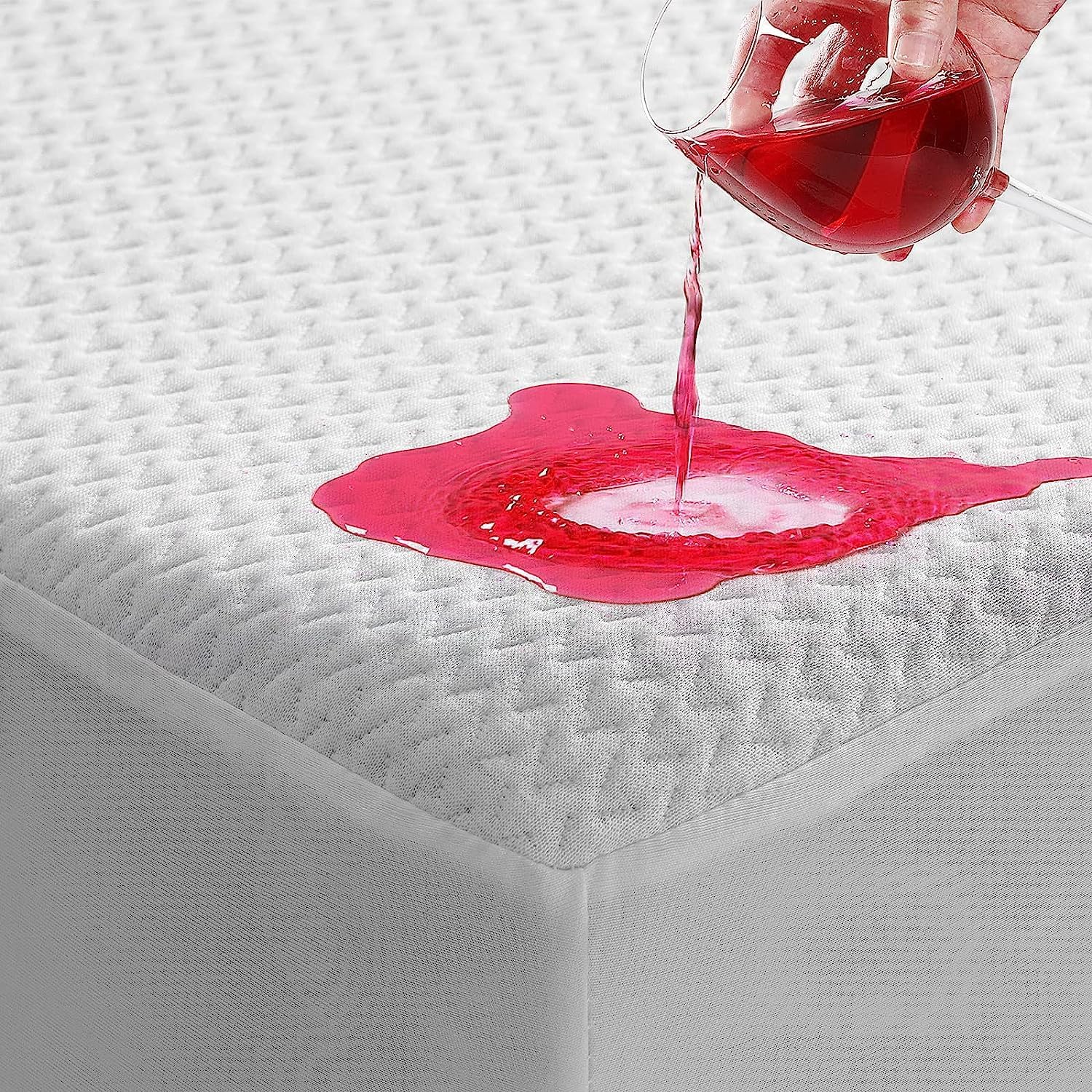 TASTELIFE Queen Waterproof Mattress Protector, Microfiber, 60x80 Inches | 8"-21" Deep Pocket Smooth Fitted Cover, Soft Breathable & Noiseless, Vinyl-Free Machine Washable
