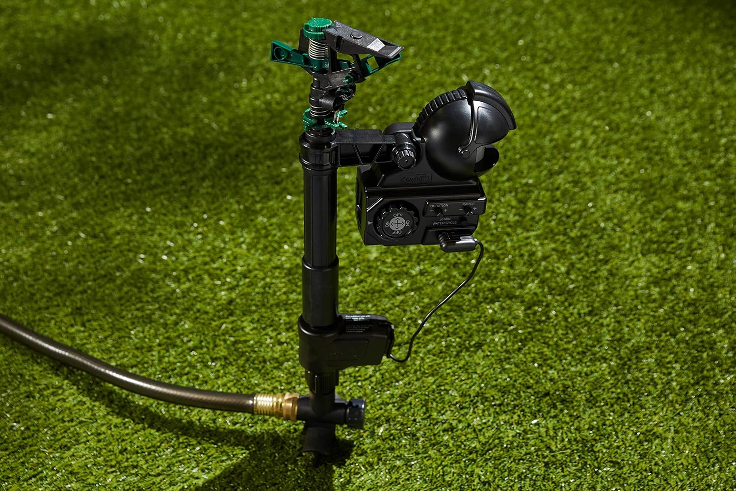 Enforcer Motion-Activated Sprinkler Black