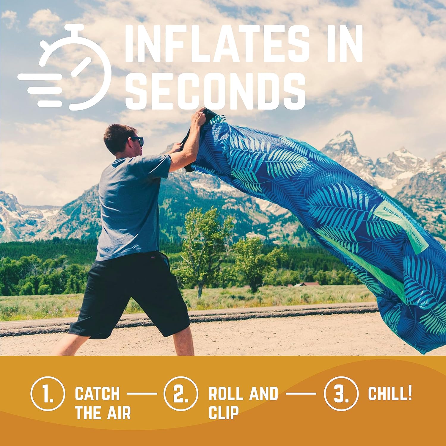 Chillbo Shwaggins, Inflatable Beach Lounger, Inflatable couches