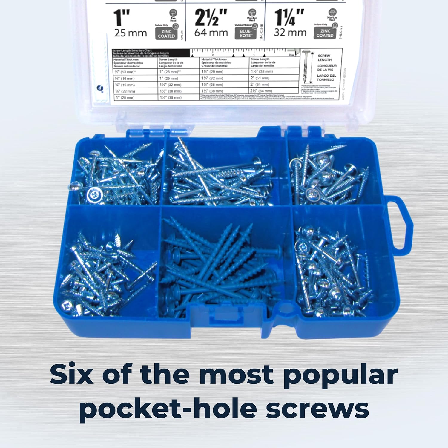 Kreg Pocket-Hole Jig 520PRO - Easy Clamping & Adjusting - 360 Rotating Handle - 260 Screws - For Materials 1/2" to 1 1/2" Thick