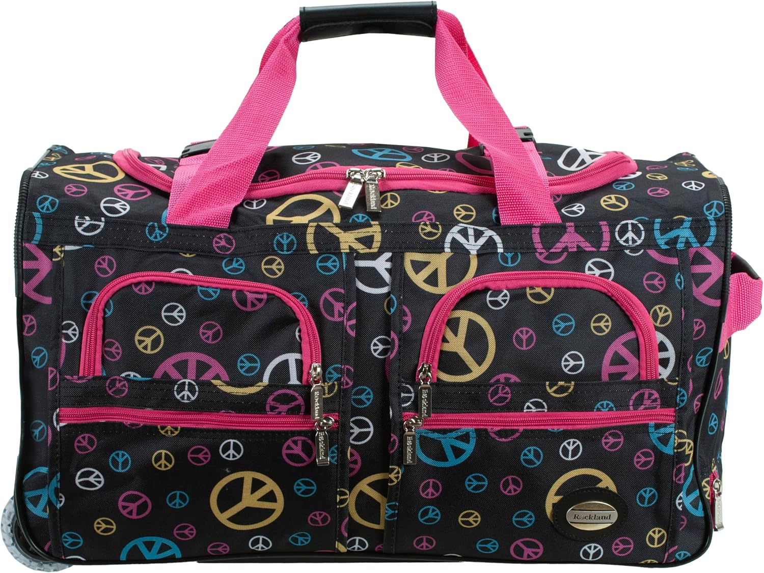 Rockland Rolling Duffel Bag, Black, 22"