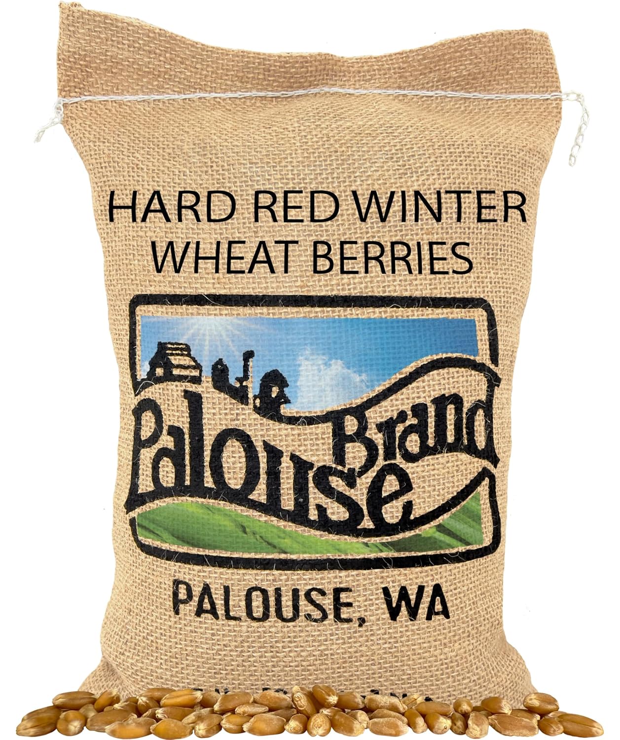 Palouse Brand Certified Glyphosate Residue Free Hard Red Winter Wheat Berries | 5 LBS | Family Farmed in Washington State | Non-GMO Project Verified | Certified Kosher Parve