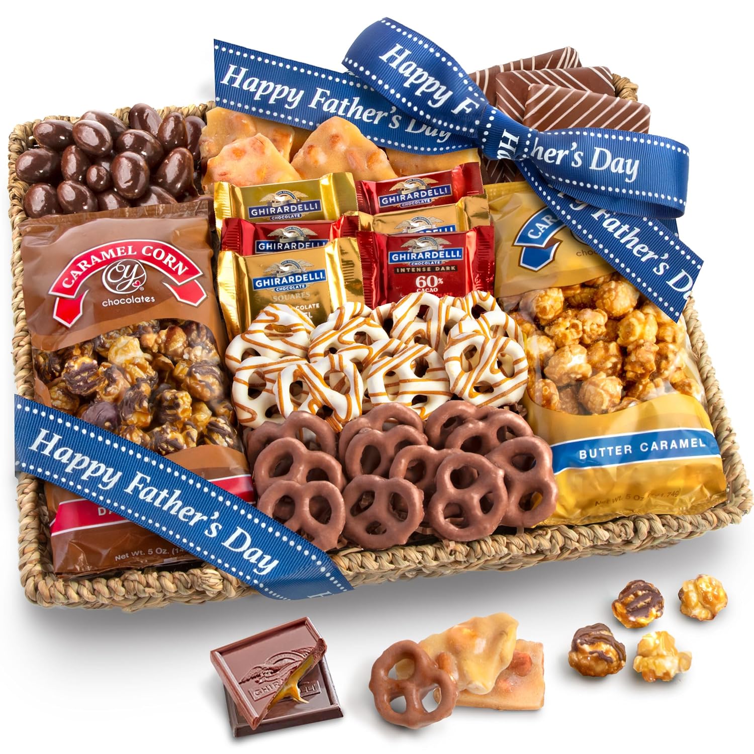 A Gift Inside Chocolate Gift Basket - Sweet Treats Gift Tray, Chocolates Gift Basket for Mom, Dad, Family & Friends
