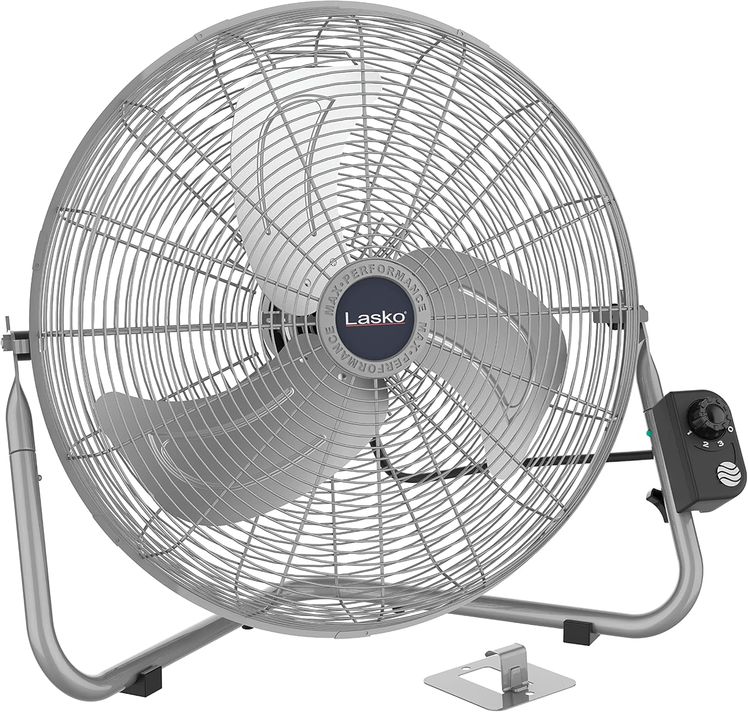 Lasko 20" Black High Velocity Wall Mount Fan with Pivoting Head - 3 Speeds, Ideal Wall Mount Fan or Floor Fans for Home, Garage, Attic, 2264QM