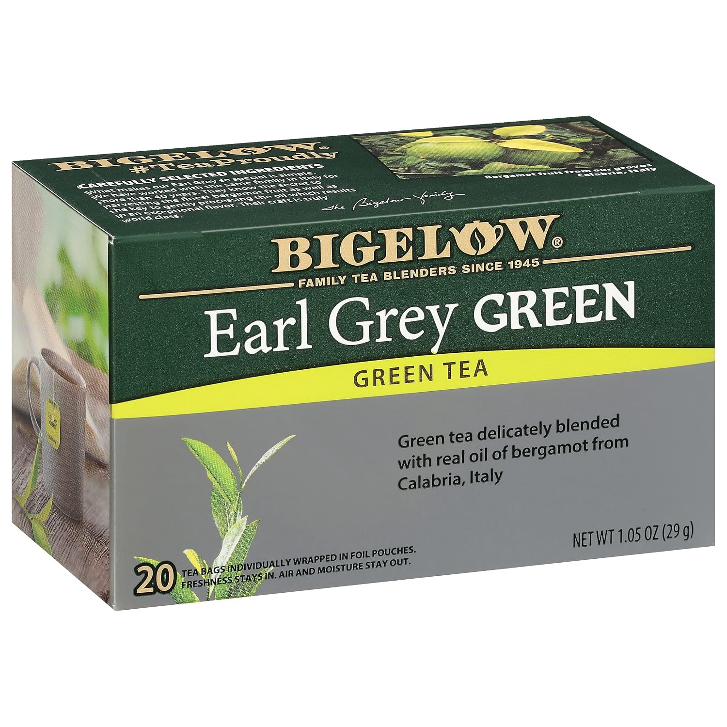 Bigelow Tea Classic Green Tea Bags, 40 Count (Pack of 6)