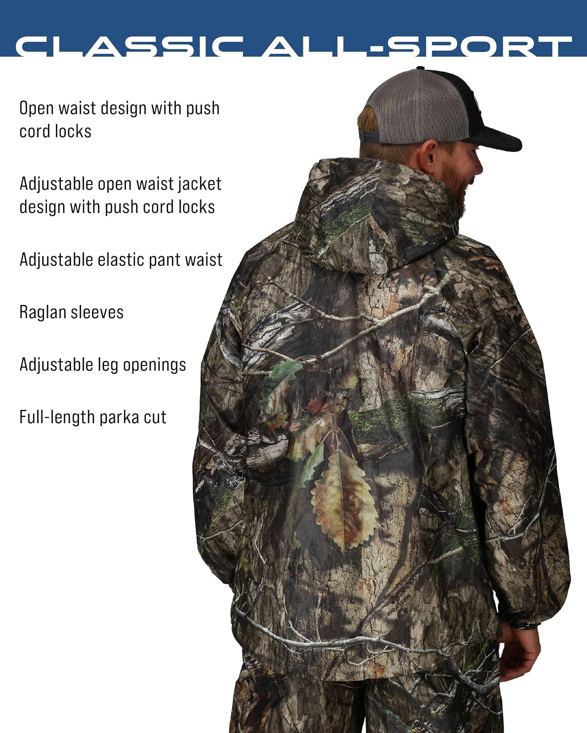 FROGG TOGGS Men's Classic All-Sport 3-Layer Waterproof Breathable Rain Suit | 2-Piece Rainwear, Adjustable Hood Raincoat, Rain Pants Ideal for Fishing, Golf, Motorcycling, Hunting, Camping, Outdoors