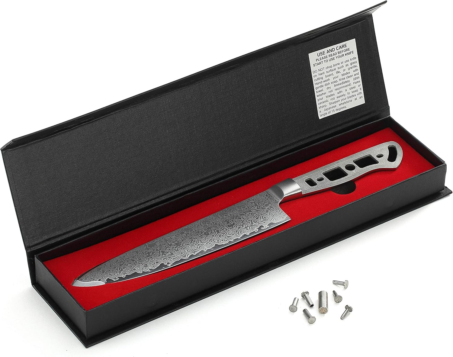 KATSURA Woodworking Project Kit – Gyuto Chef Knife Blank – 8 Inch – 50mm Wide Blade – Japanese Premium AUS 10