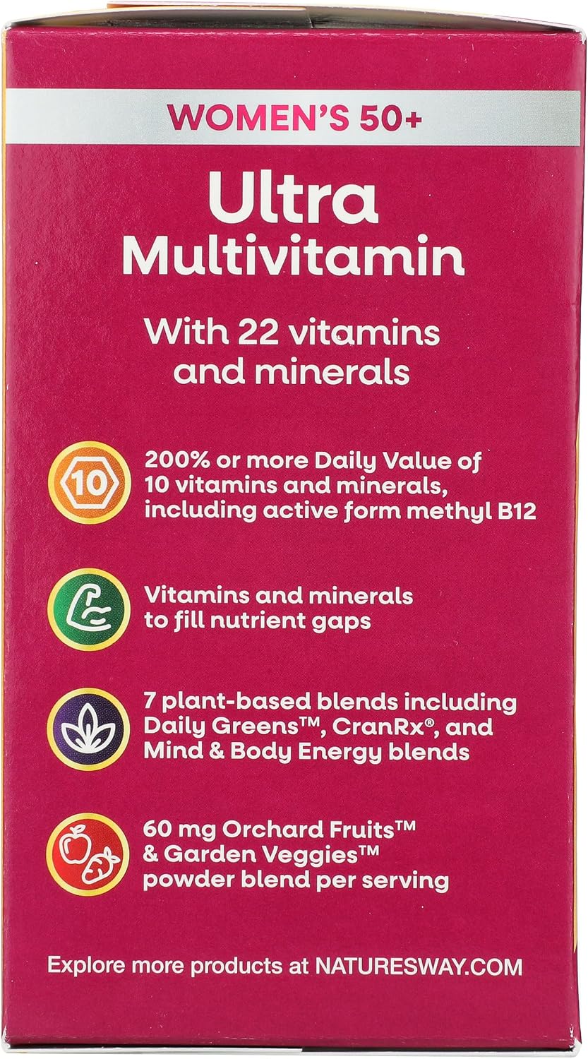 Nature's Way, Multivitamin Alive Once Daily Women 50 Plus, 60 Tablets