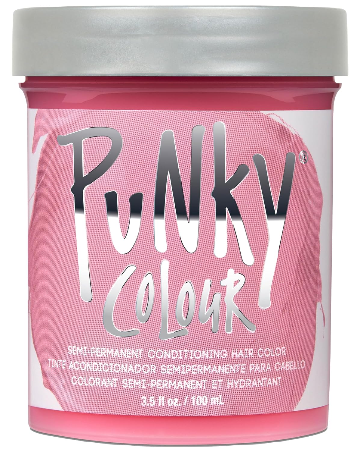 Punky Colour Flamingo Pink Semi Permanent Hair Color – Vibrant Pink Hair Dye, Vegan & Cruelty-Free Conditioning Formula, Lasts Up to 35 Washes, 3.5 fl oz