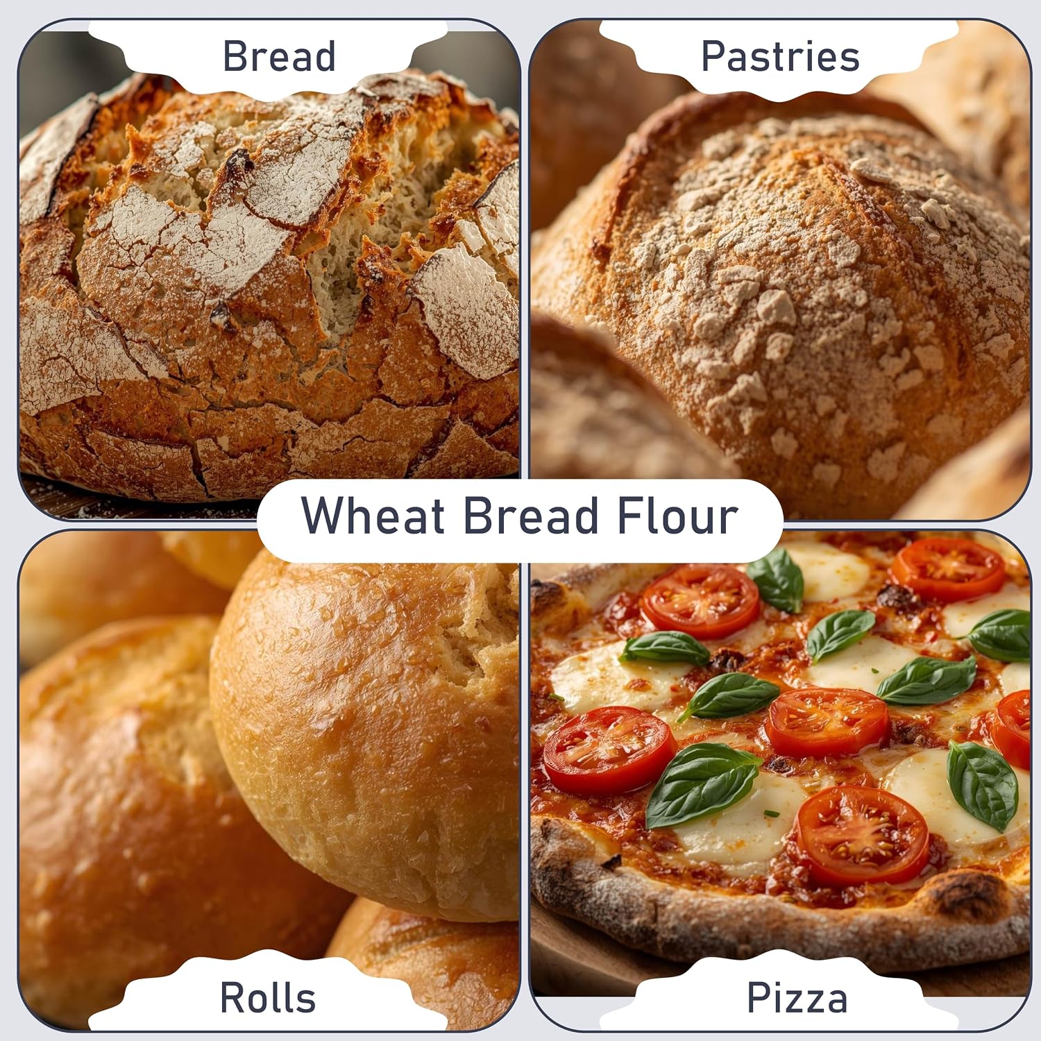 Great River Milling Organic Bread Flour, Unbleached, 25 lb