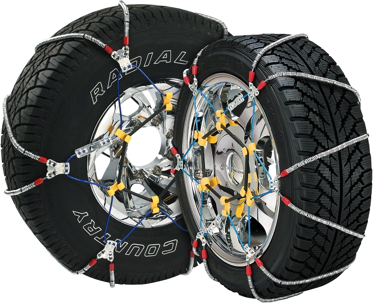 SCC SZ143 Super Z6 Cable Tire Chain for Passenger Cars, Pickups, and SUVs - Set of 2