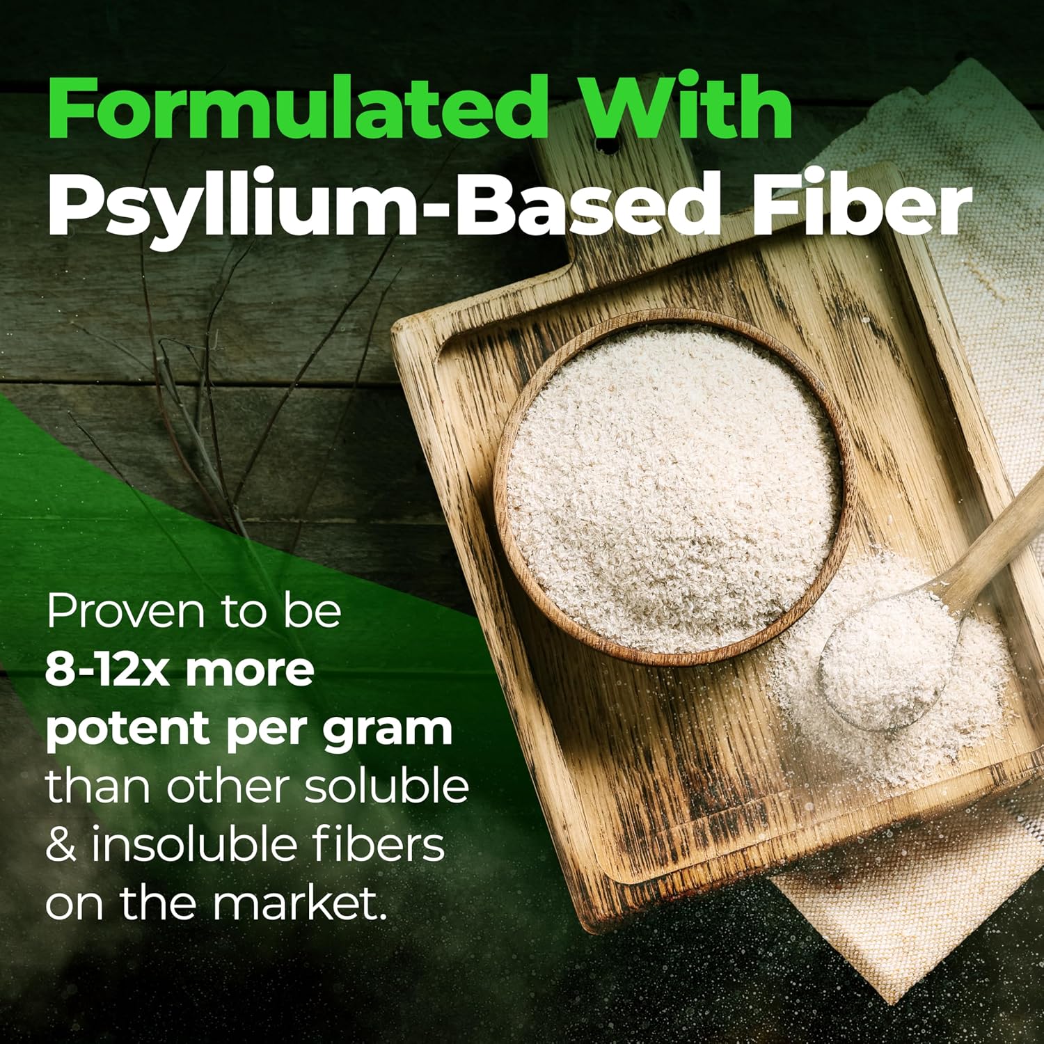 Species Nutrition Fiberlyze Fiber Supplement, Psyllium Based Soluble & Insoluble Fiber Powder for Healthy Colon, Digestive Functions (Mango, 30 Servings)