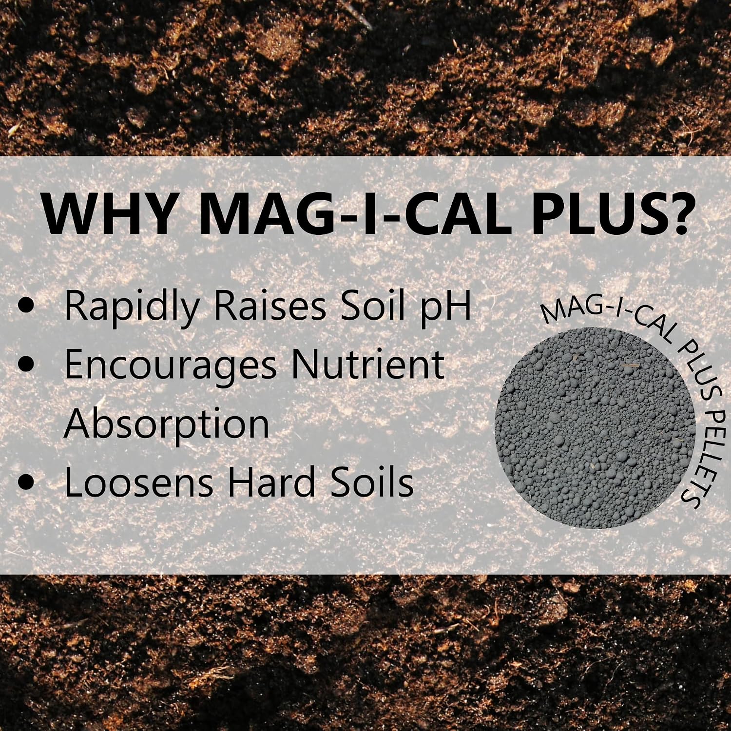 Jonathan Green (11354) Mag-I-Cal Plus Soil Food for Lawns in Acidic & Hard Soils - Soil Amendment for Grass (5,000 Sq. Ft.)