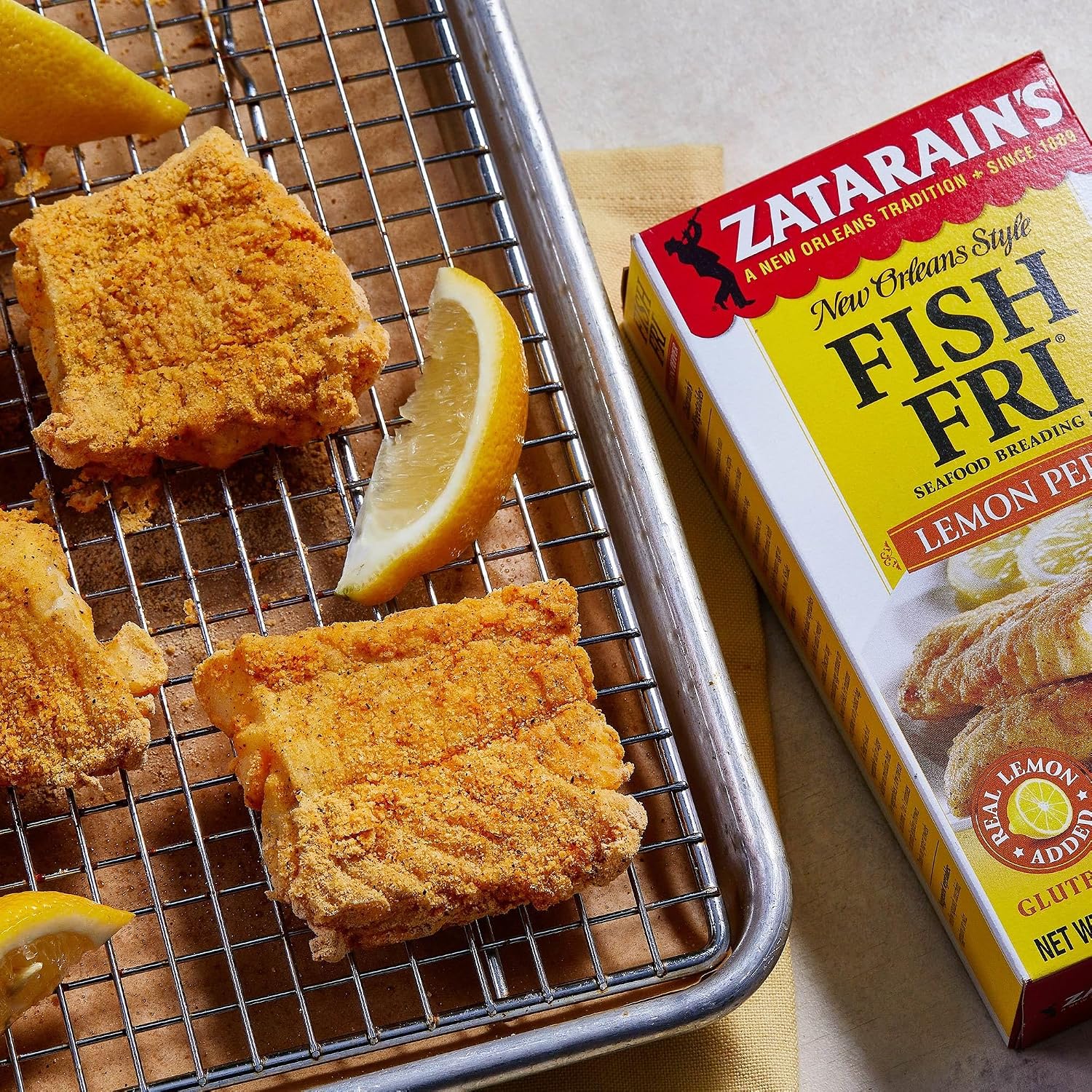 Zatarain's Lemon Pepper Fish Fri, 12 oz