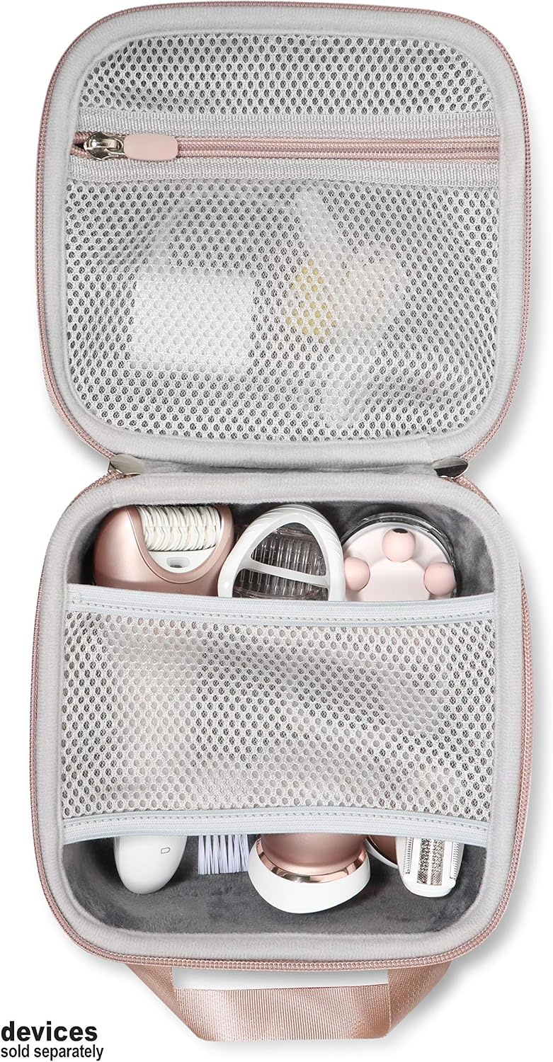 GETGEAR Women's Epilator Case for Philips Satinelle Advanced Wet & Dry Epilator, Prestige Bre650, Deess Permanent Hair Removal