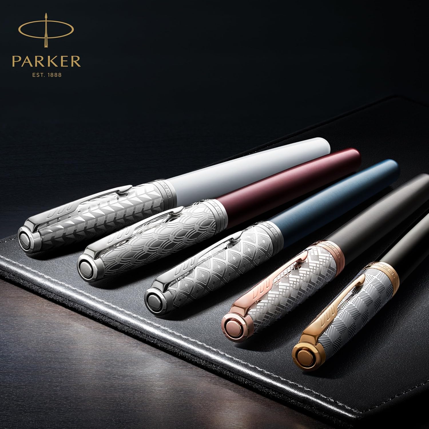 Parker Sonnet Fountain Pen, Matte Black Lacquer with Gold Trim, Medium Nib, Premium Gift Box, Ideal for Gifting