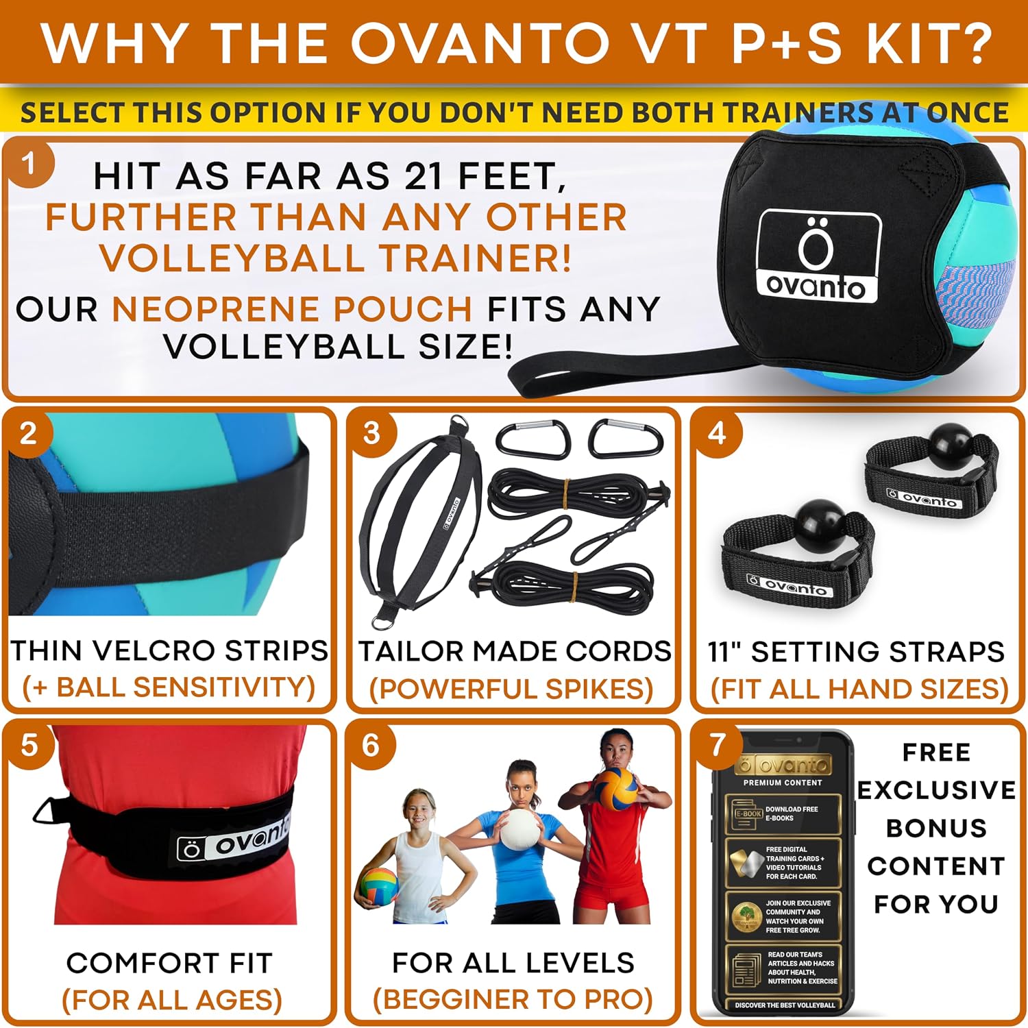 OVANTO Volleyball Training Equipment Kit