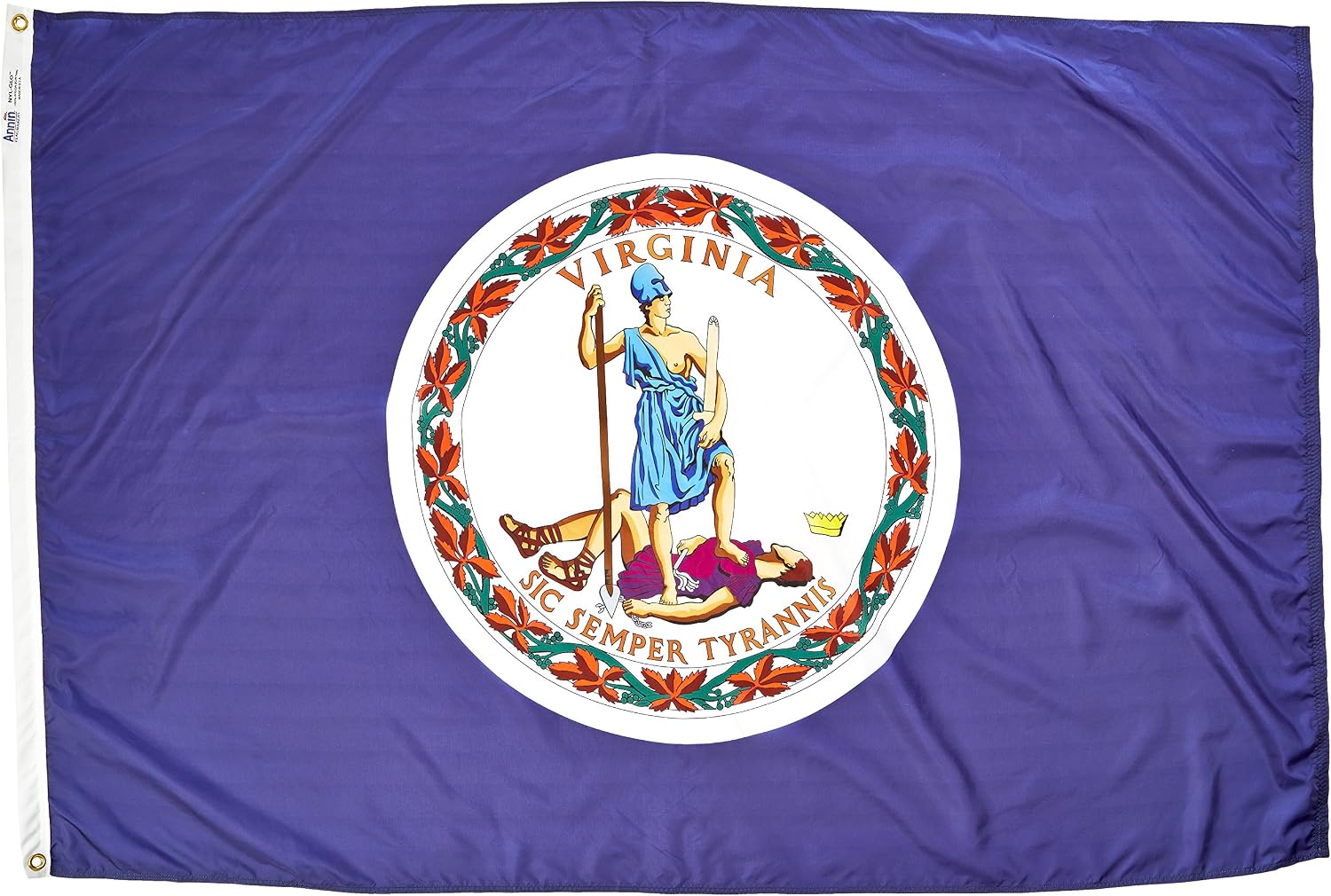 Annin Flagmakers Virginia State Flag USA-Made to Official State Design Specifications, 3 x 5 Feet (Model 145660) | USA-Made to Official State Design Specifications