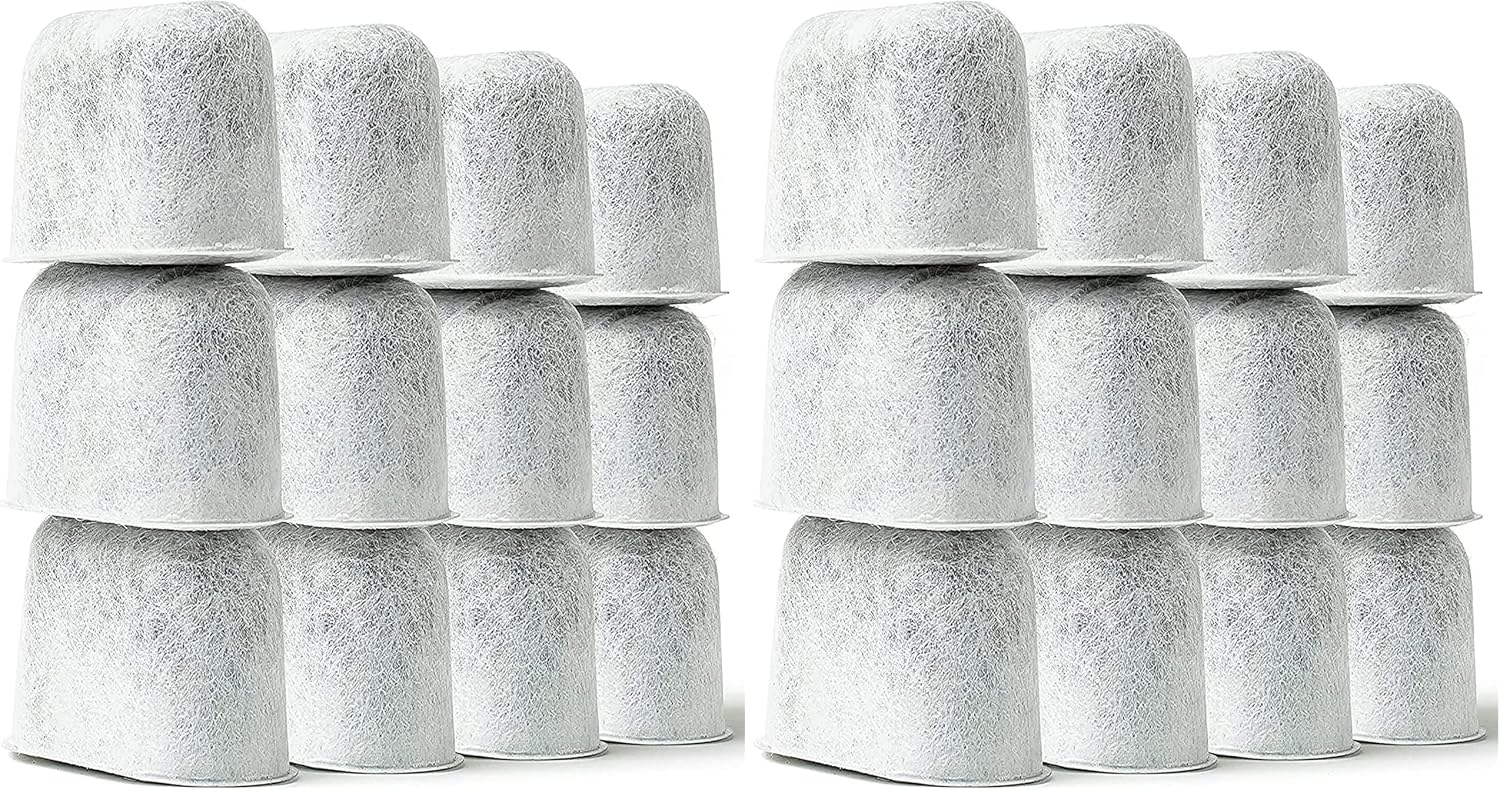 K&J 12-Pack Cuisinart® Coffee Filter Replacement Charcoal Water Filters for Coffee Makers - Fits all Cuisinart and Braun BrewSense Coffee Makers