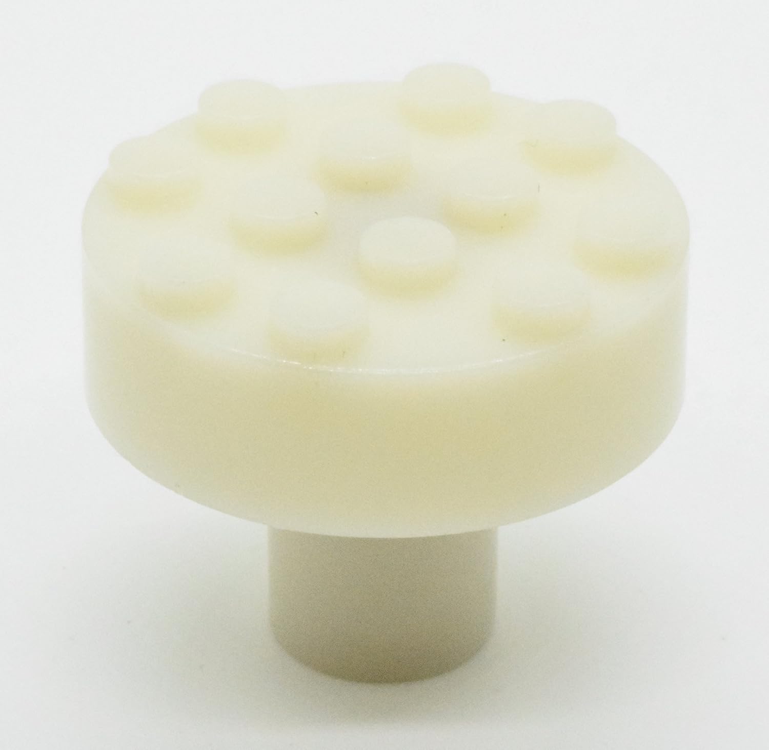 Set of 5 Build-On Brick Knobs (Glow-in-The-Dark)