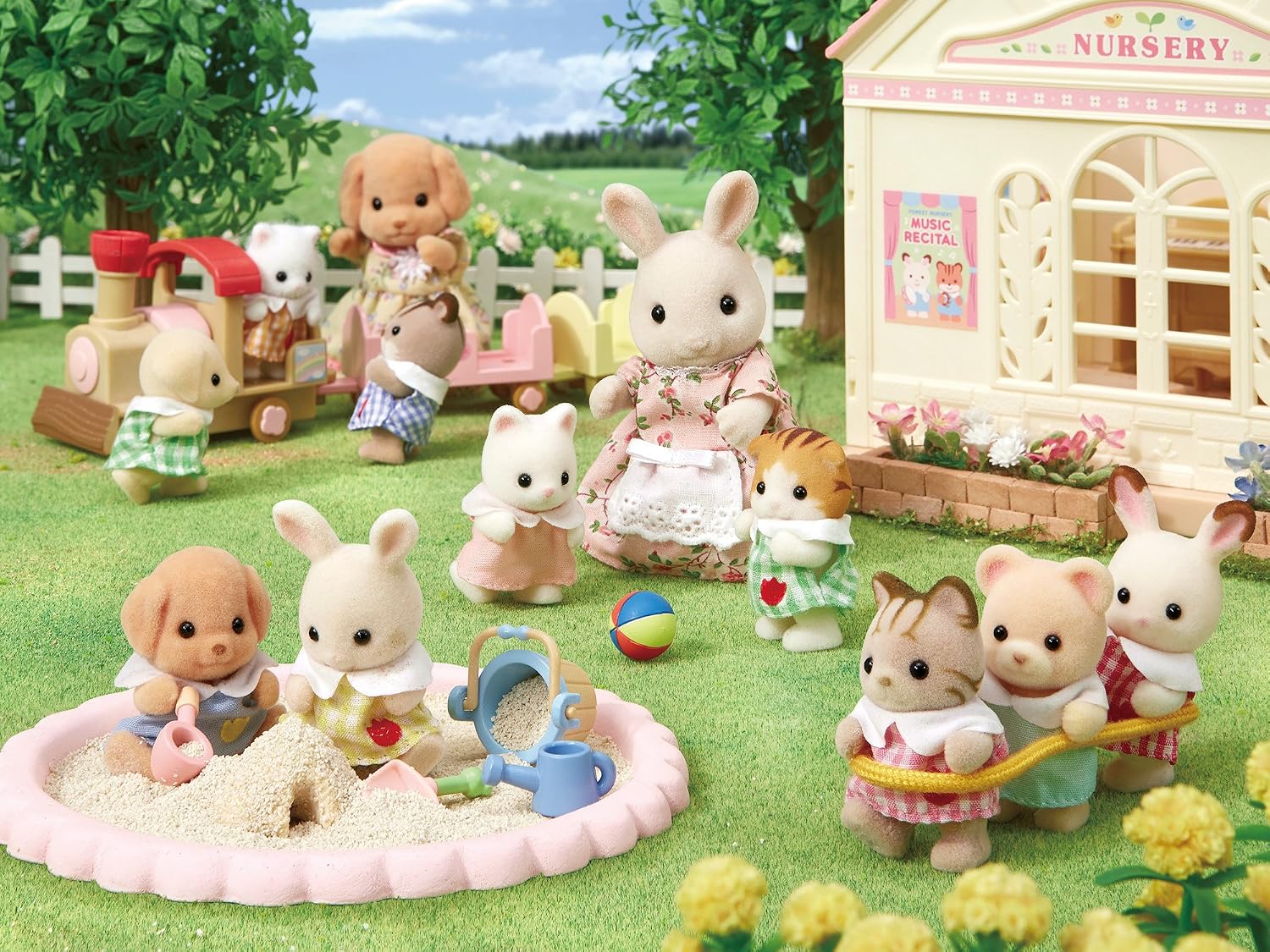 Sylvanian Families Epoch Doll [Silk Cat Baby] Ni-89 ST Mark Certified, for Ages 3 and Up, Toy, Doll House, Sylvanian Families, Epoch