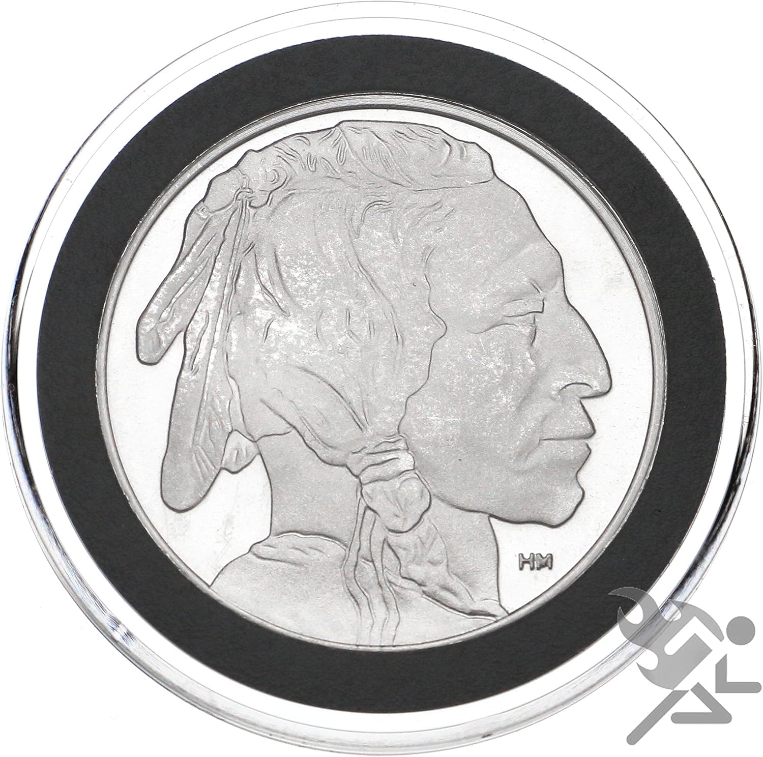 Air-Tite (20) 39mm Black Ring Coin Holder Capsules for 1oz Silver & Copper Rounds Casino Chips