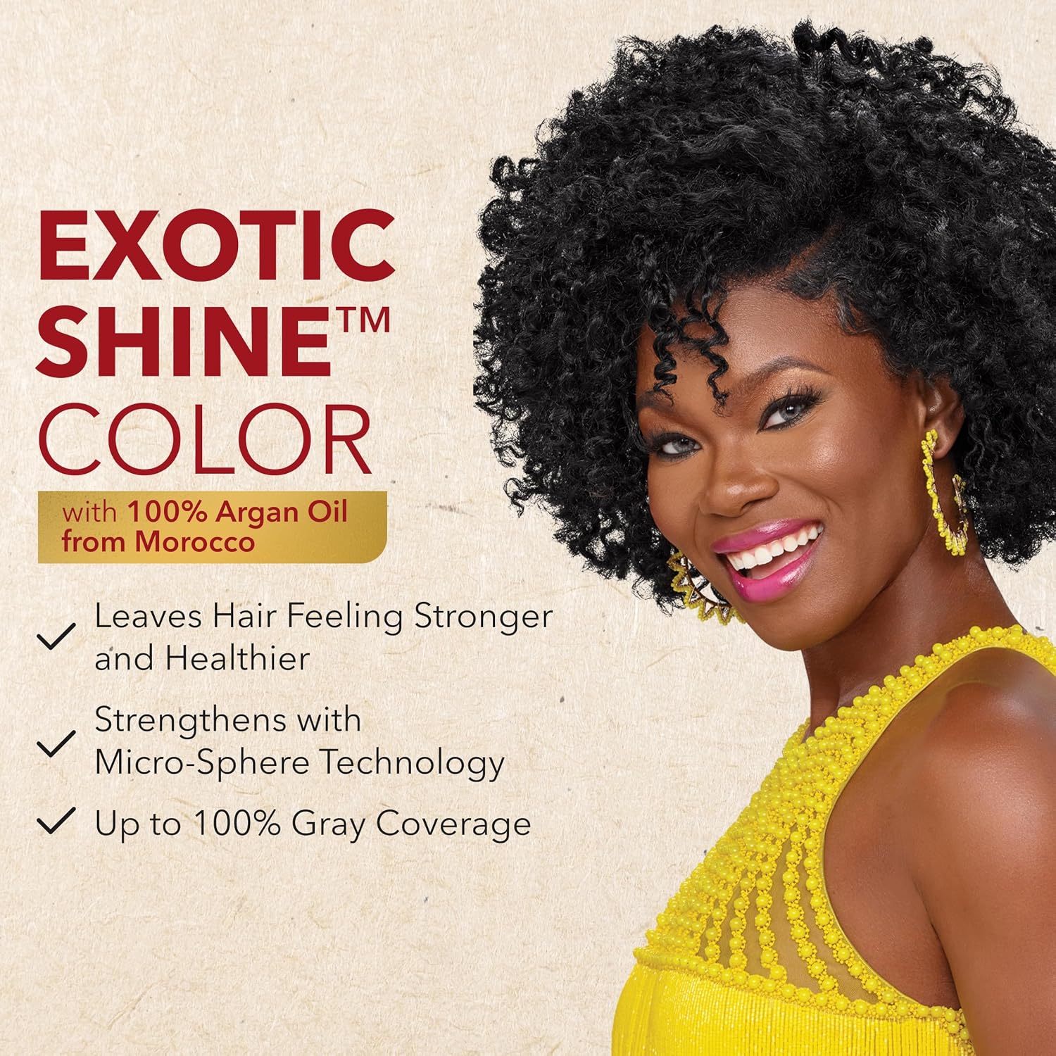 Creme of Nature, Exotic Shine Hair Color, 9.2 Light Caramel Brown, with Argan Oil from Morocco, 1 Application