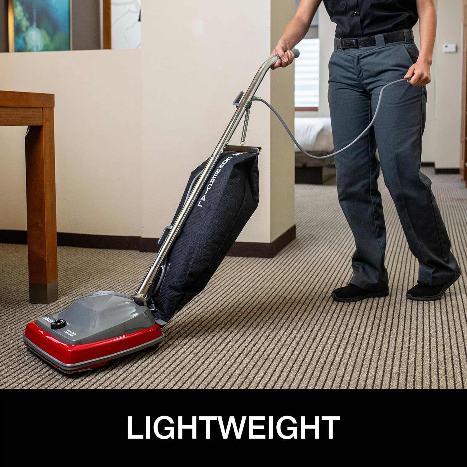 Sanitaire SC679K Tradition Upright Commercial Bagged Vacuum, Red