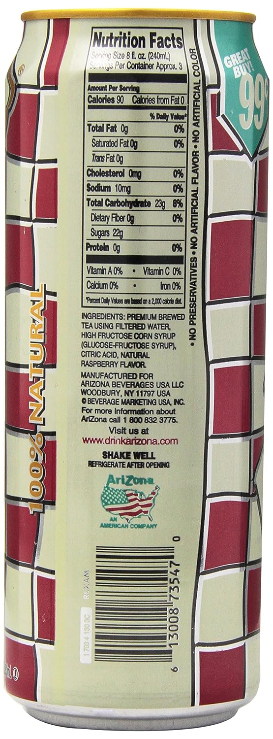 AriZona Mucho Mango Fruit Juice Drink - 22 Fl Oz Big Can