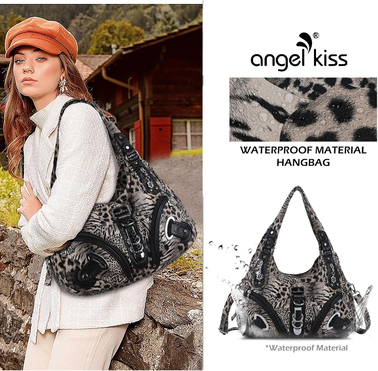 Angelkiss Hobo Purses and handbags for Women Satchel Handbag Women Purses Large Daily Shoulder Bags