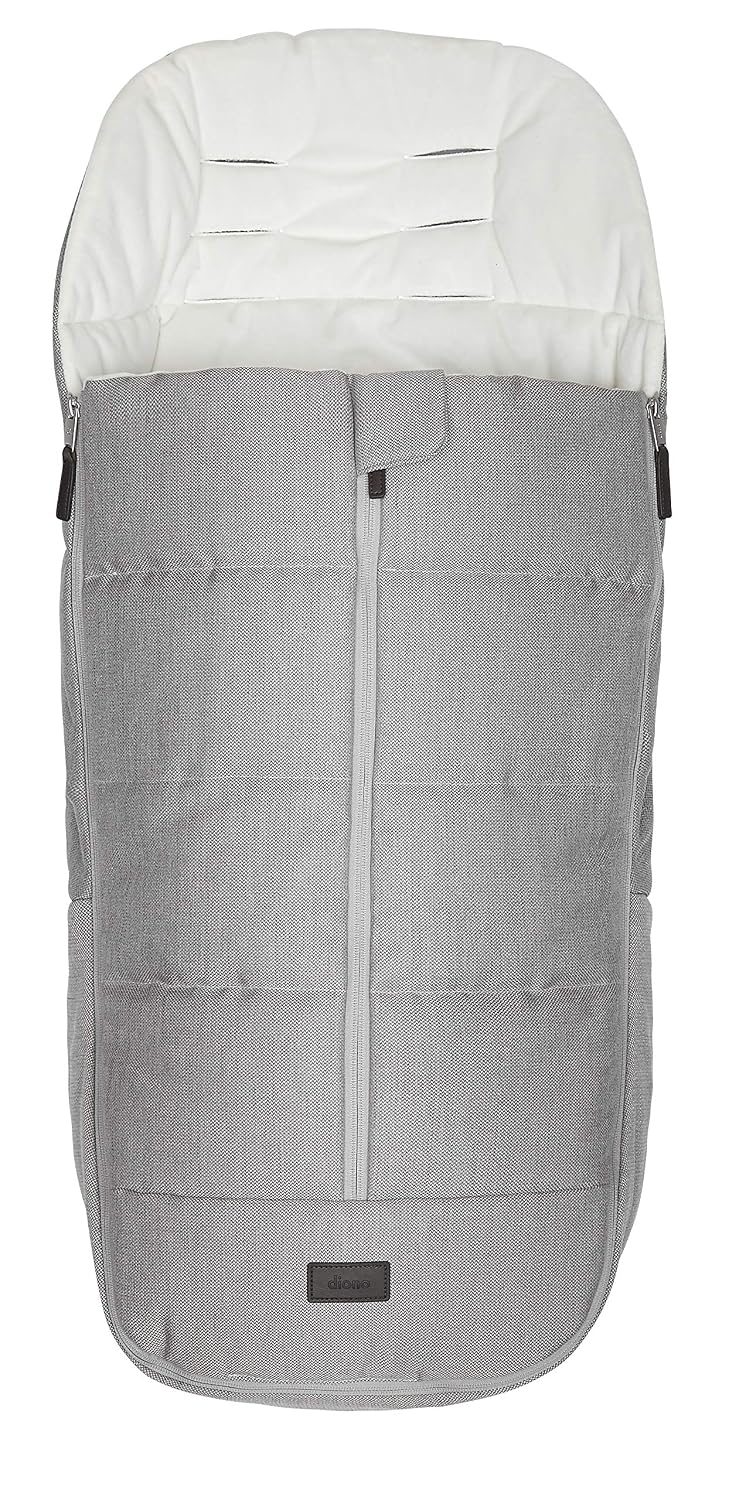 Diono Quantum Classic All Weather Footmuff To Protect Your Baby in Car Seats & Strollers, Light Grey Cube