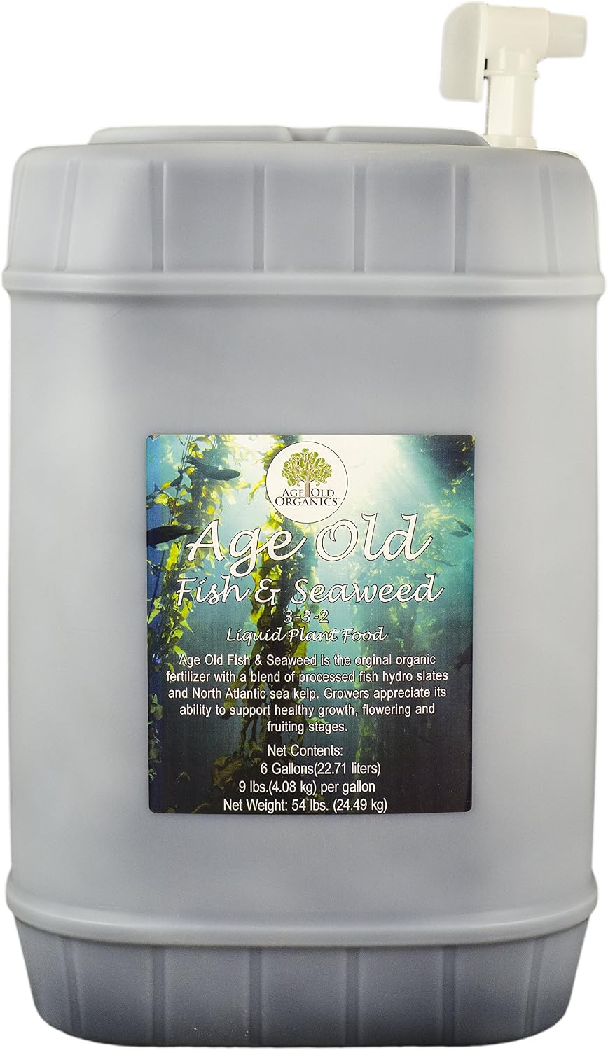 Fish and Seaweed Liquid Fertilizer, 1-Gallon