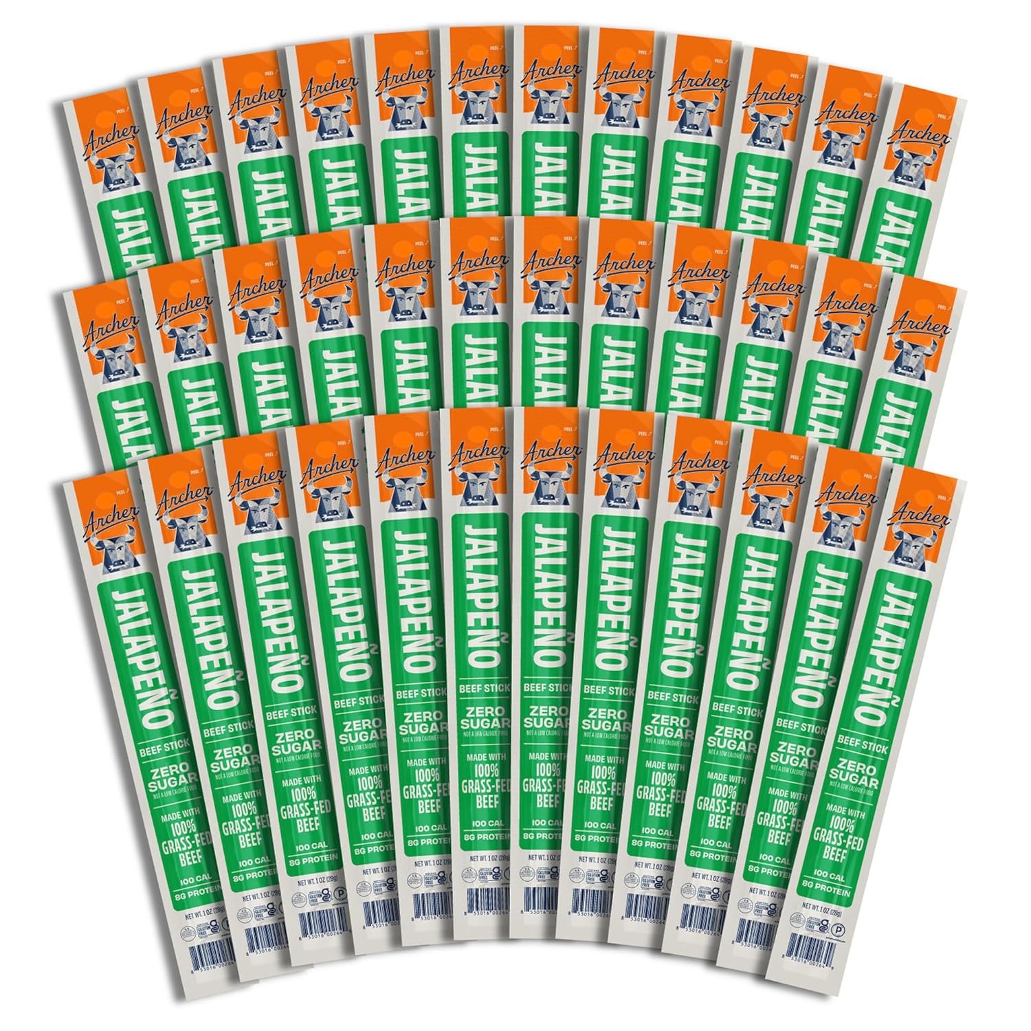 Archer Jerky Beef Sticks, Original, Grass-Fed, Gluten Free - 1 Oz, 18 Pack