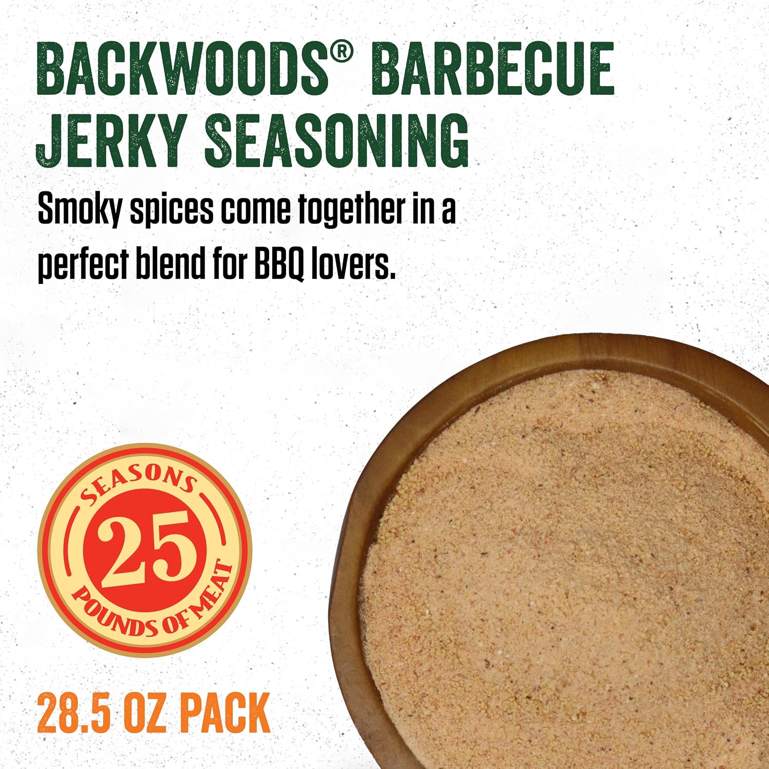 LEM Products Backwoods BBQ Jerky Seasoning, Ideal for Wild Game and Domestic Meat, Seasons Up to 25 Pounds of Meat