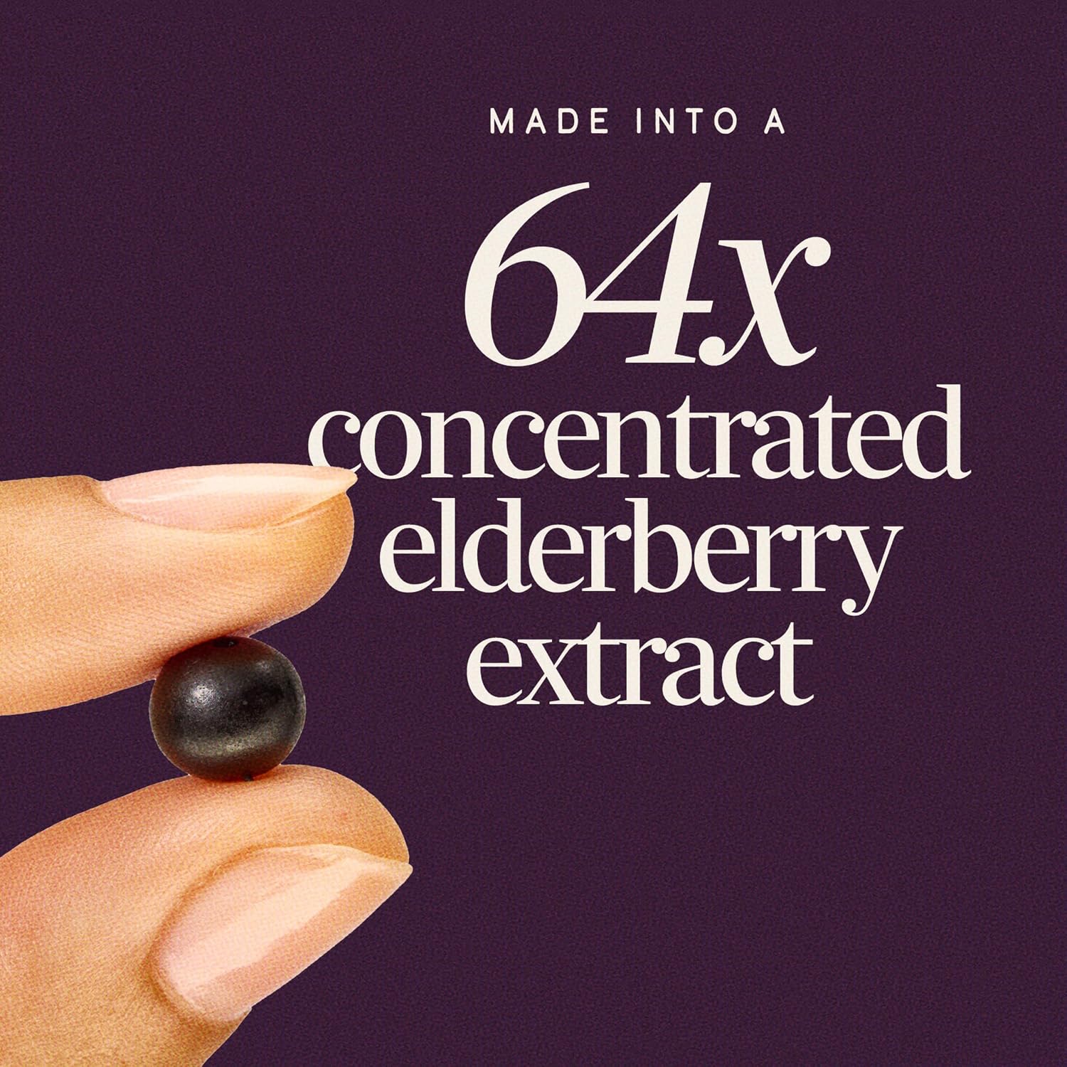 Nature's Way Sambucus Elderberry Gummies for Immune Support* Ages 4+, 60 ct | Immune Gummy with Black Elderberry Extract, Vitamin C, D3, Zinc