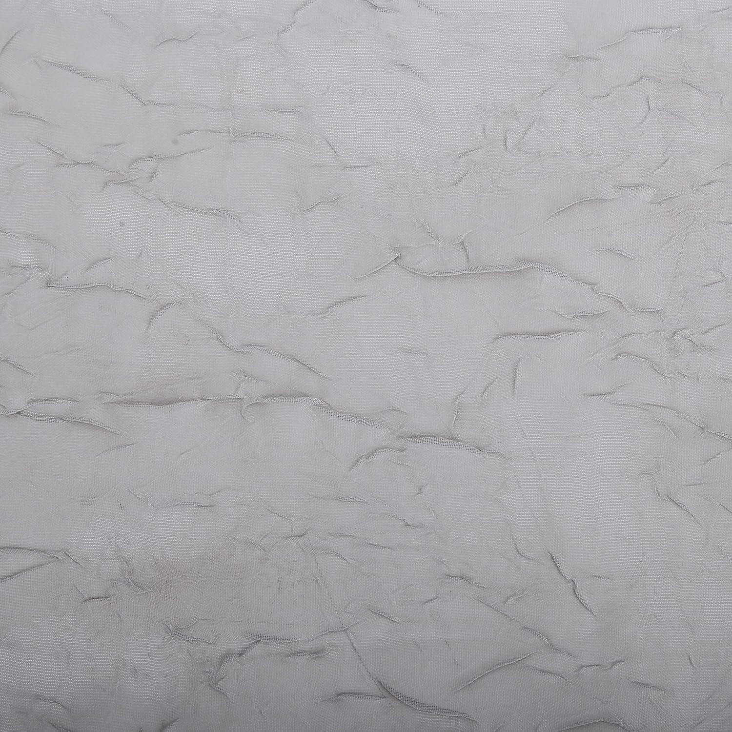 No. 918 Erica Crushed Sheer Voile Rod Pocket Curtain Panel, 51" x 108", Eggshell Off-White