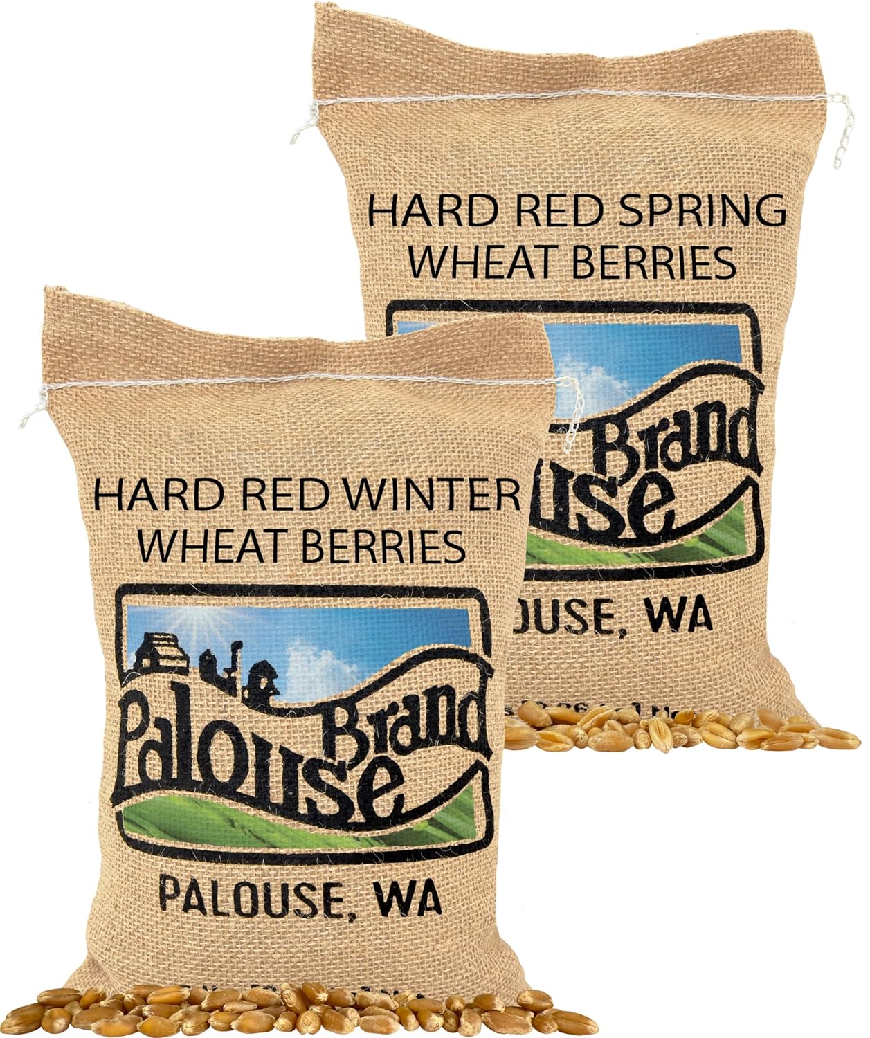 Palouse Brand Certified Glyphosate Residue Free Hard Red Winter Wheat Berries | 5 LBS | Family Farmed in Washington State | Non-GMO Project Verified | Certified Kosher Parve
