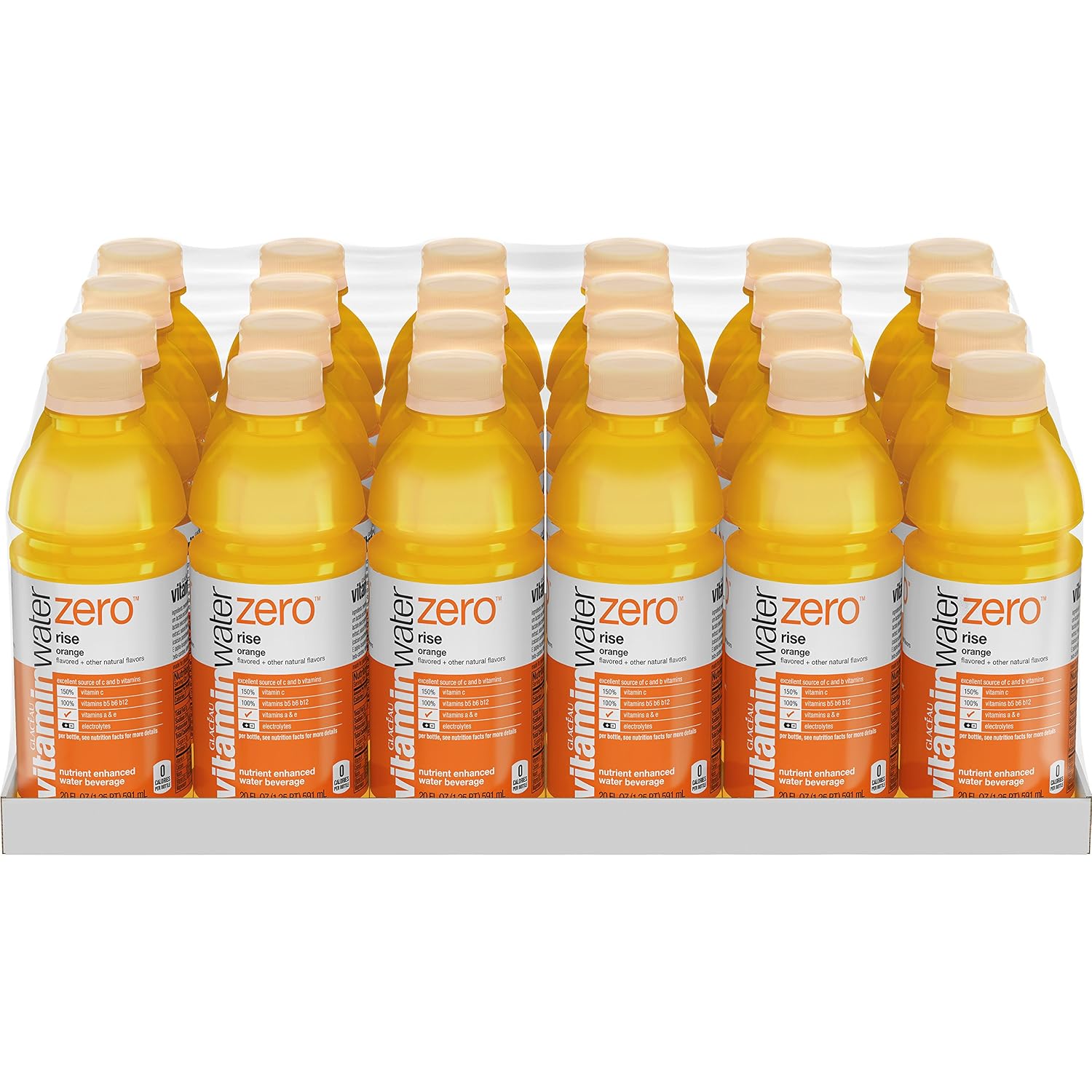 vitaminwater Power-C Dragonfruit Water Beverage, 16.9 fl oz, 6 pack | Bottled, nutrient-enhanced flavored water drink with 90 calories per bottle, antioxidants, and vitamins