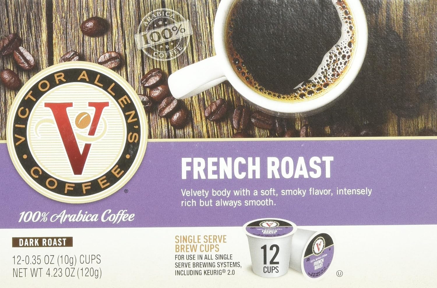 Victor Allen's Coffee Morning Blend, Light Roast, 12 Count, Single Serve Coffee Pods for Keurig K-Cup Brewers