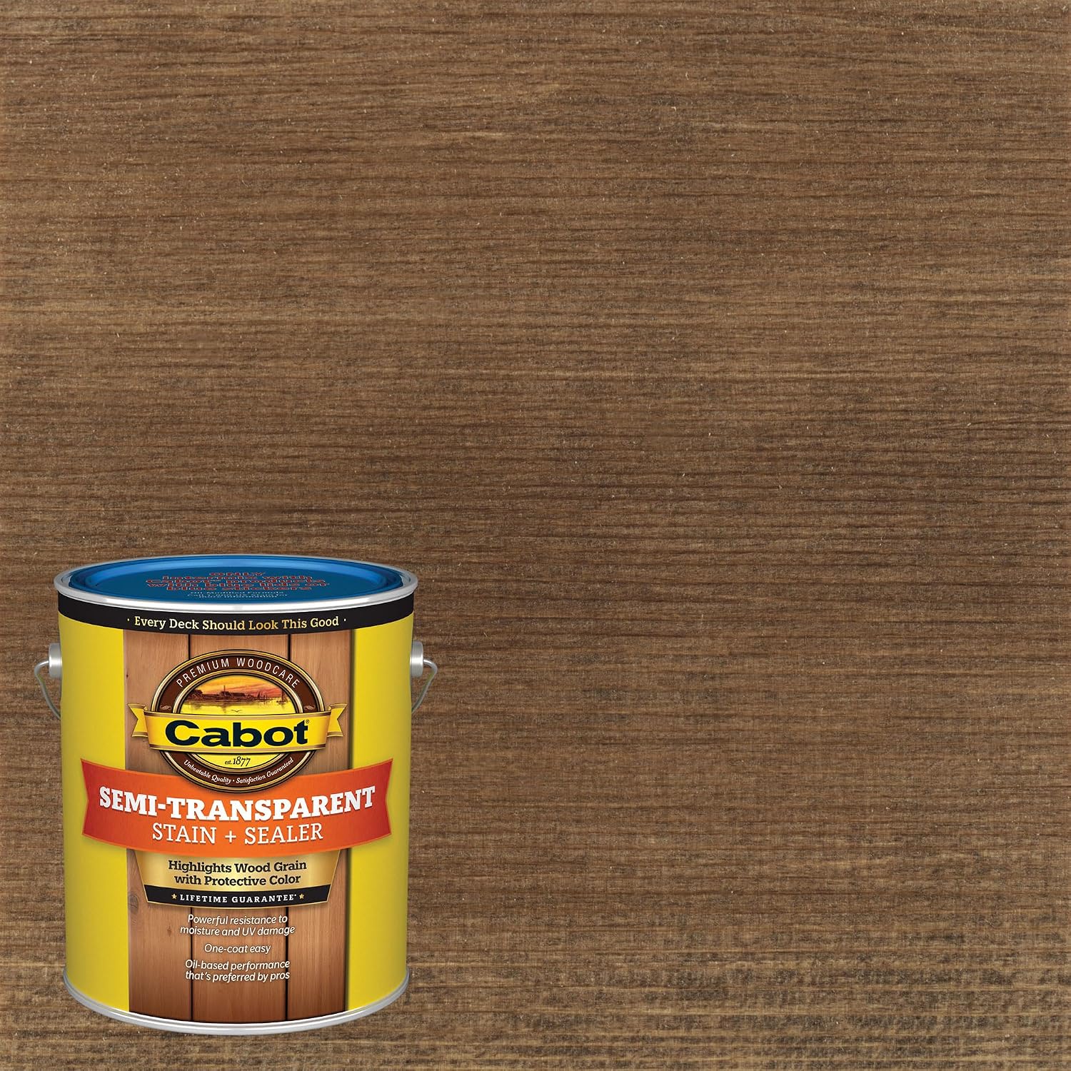 Cabot 140.0003005.007 Wood Toned Deck & Siding Stain, Pacific Redwood