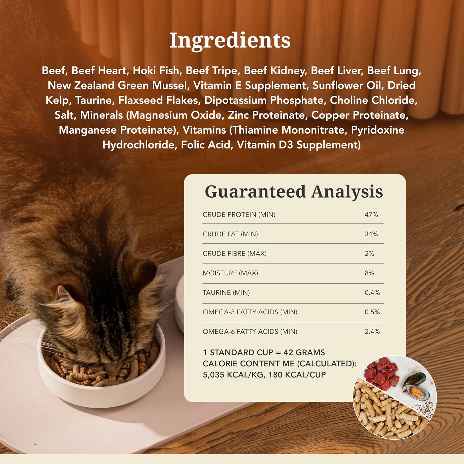 Feline Natural - High Protein Freeze Dried Dry Cat Food with 98% Meat