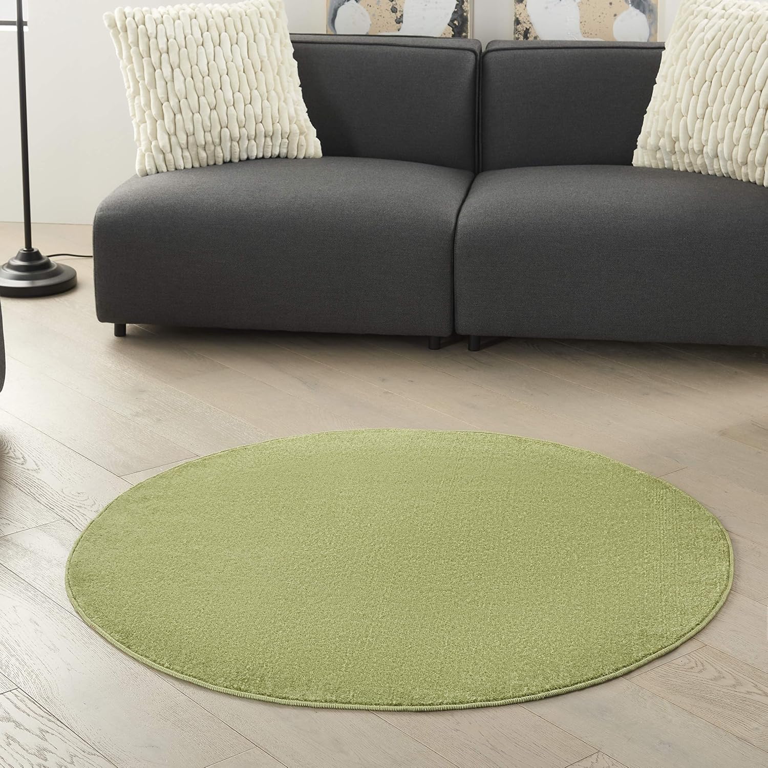 Nourison Home Essentials Indoor Outdoor Area Rug, Ivory Beige, 7' x 10'