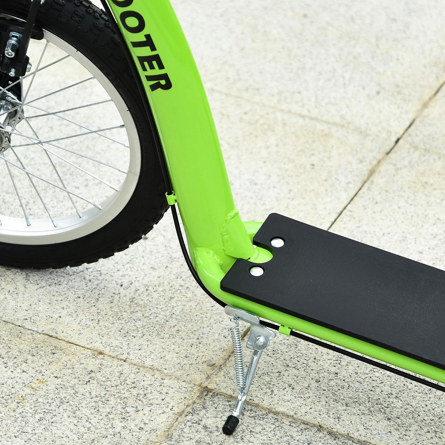 Aosom Youth Scooter Kids 5+ Adjustable Handlebar 16" Front 12" Rear
