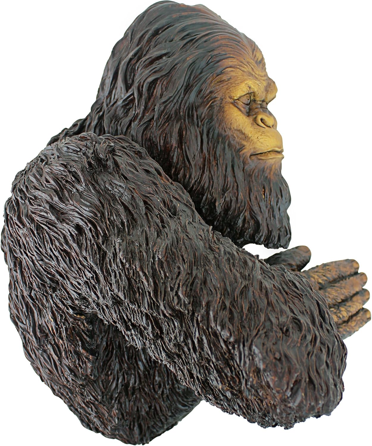 Design Toscano DB583078 Bigfoot The Bashful Yeti Indoor/Outdoor Garden Tree Sculpture, 15 Inches Wide, 12 Inches Deep, 15 Inches High