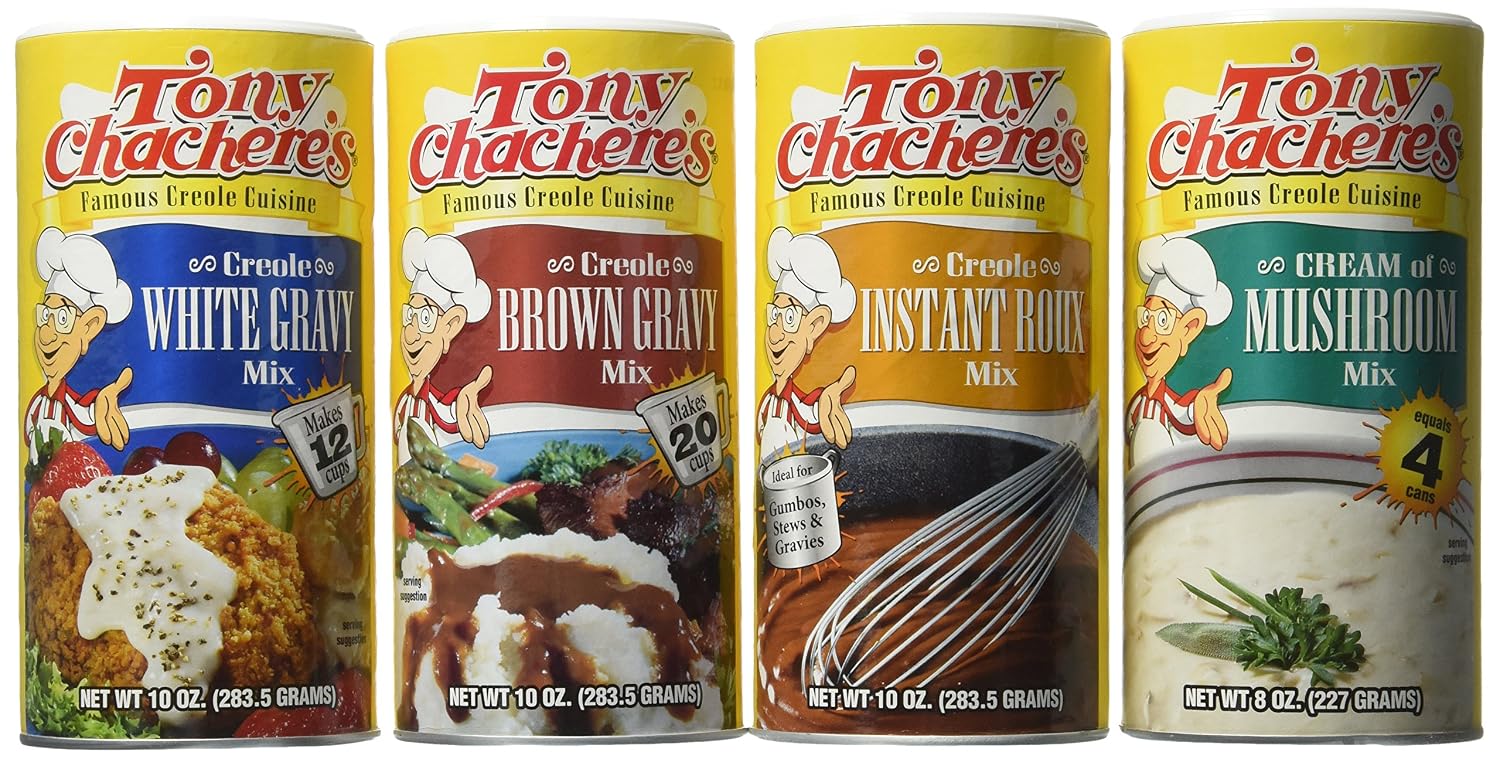 Tony Chachere Instant Gravy Mix, Creole, Roux, 3 Count