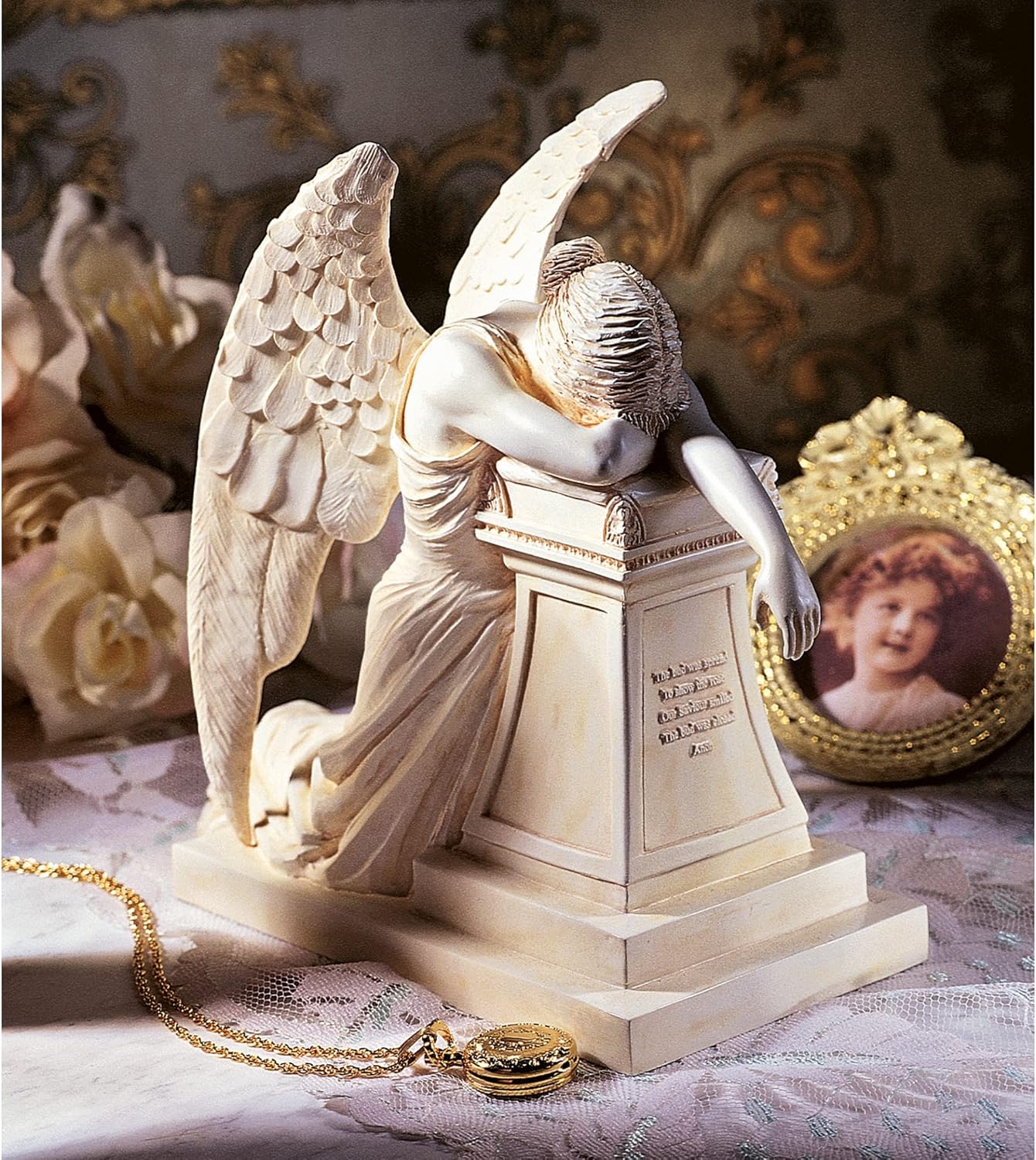 Design Toscano Angel of Grief Monument Statue: Desktop