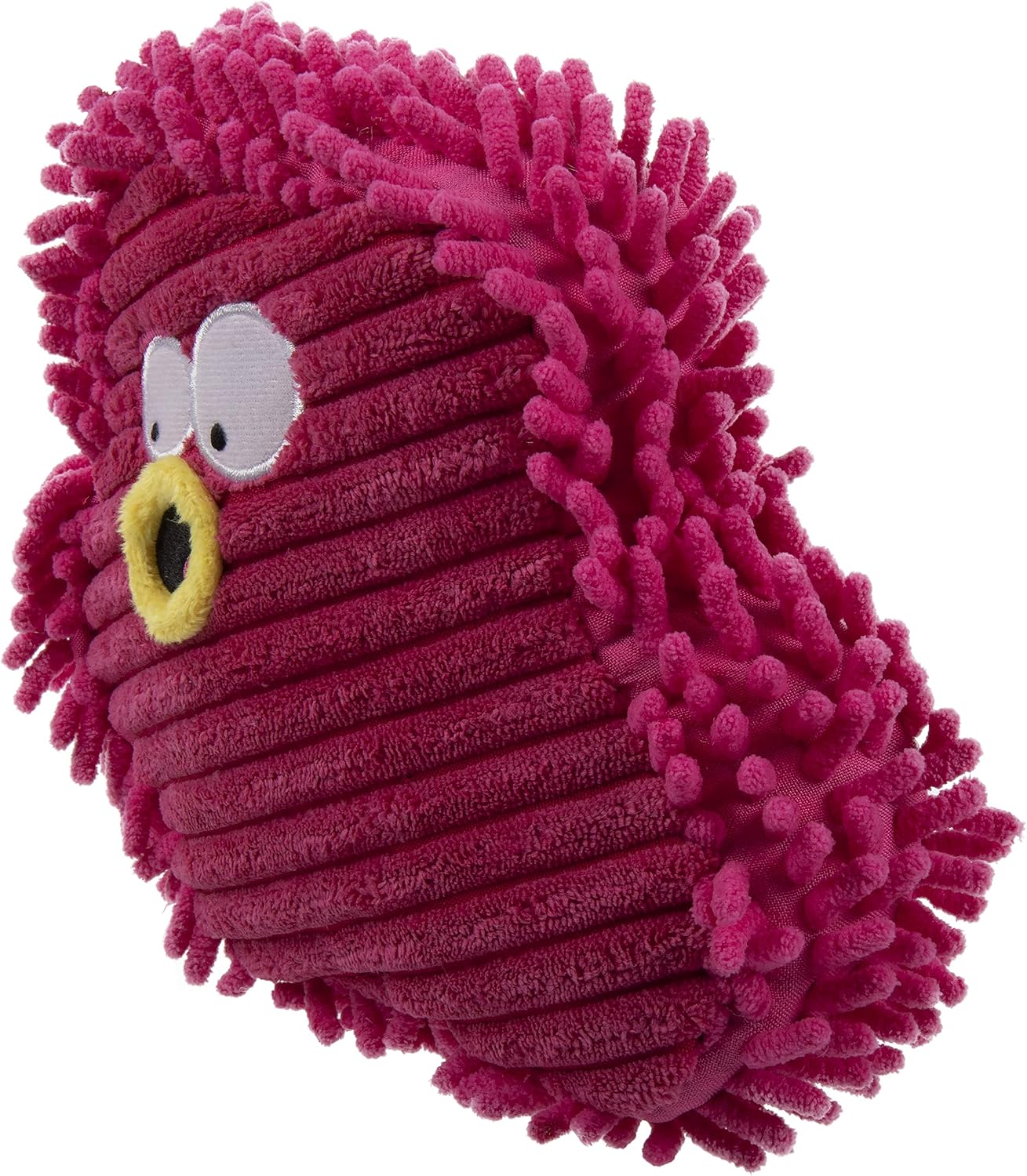 goDog Checkers Just for Me Skinny Cow Squeaky Plush Dog Toy, Chew Guard Technology - White, Mini