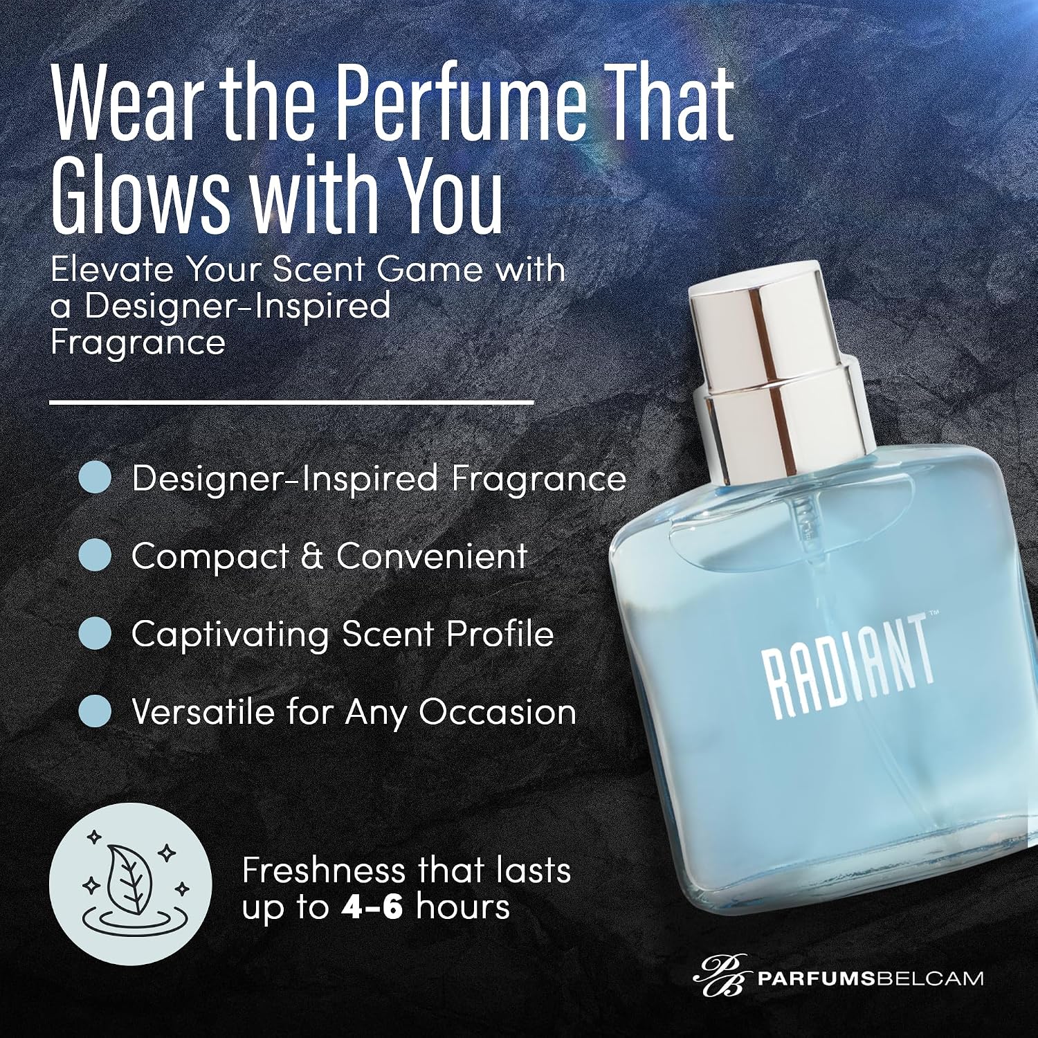 PB ParfumsBelcam Radiant Eau de Parfum for Women – Warm Oriental Vanilla Gourmand Perfume with Citrus