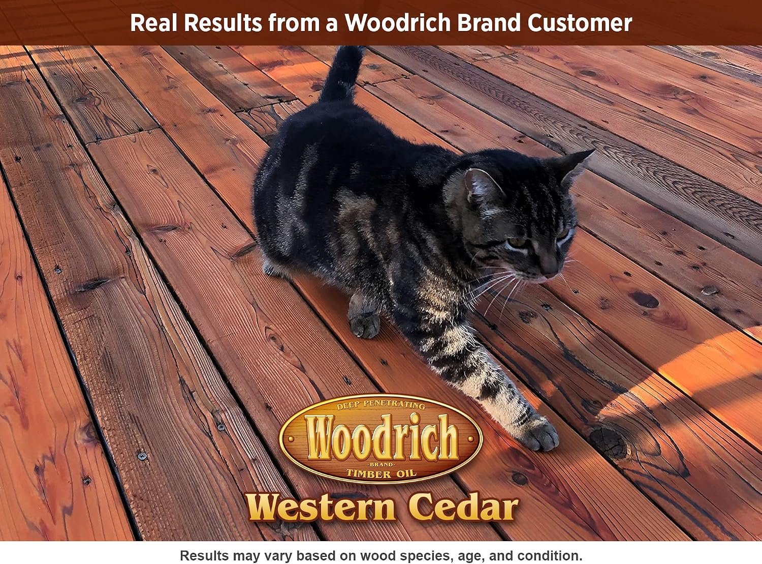 Timber Oil Deep Penetrating Stain for Wood Decks, Fences, Siding, and Log Cabins - 1 Gallon, Western Cedar (Covers 150 sq. ft.)